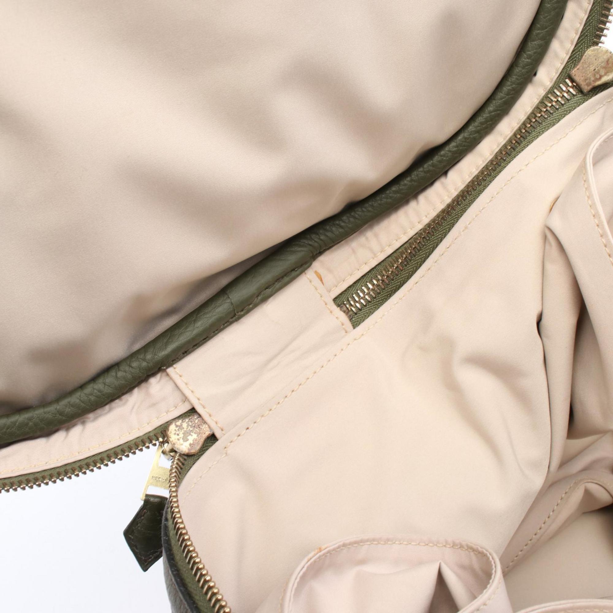 Hermes Intercity Khaki Taurillon Clemence Leather Handbag (Pre-Owned)