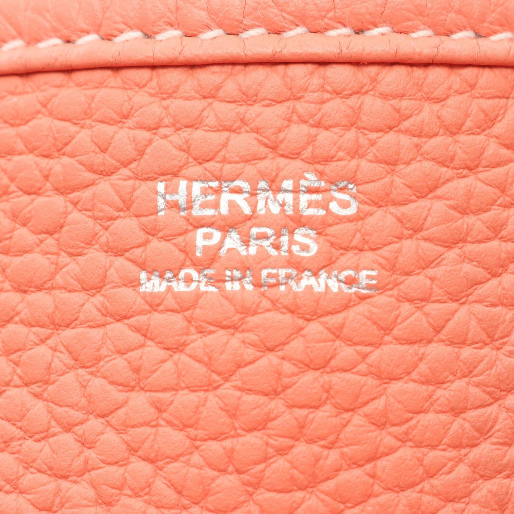 Hermes Crevette Pink Taurillon Clemence Leather Handbag Shoulder Bag (Pre-Owned)
