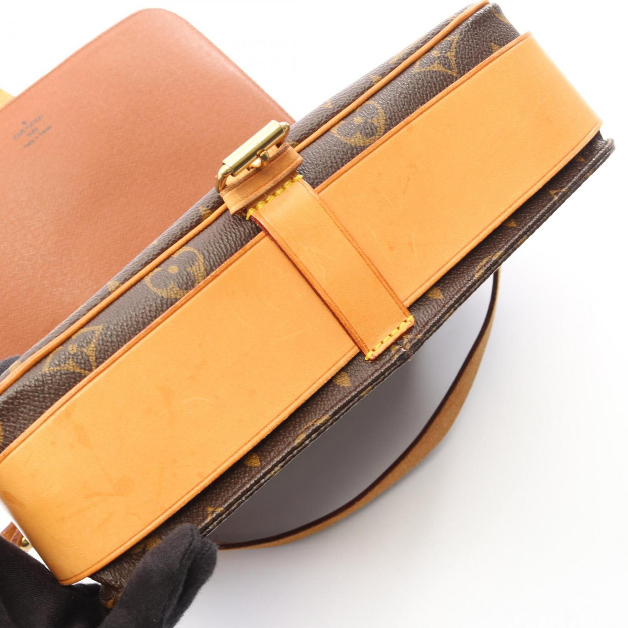 Louis Vuitton Brown Monogram Coated Canvas Leather Shoulder Bag (Pre-Owned)