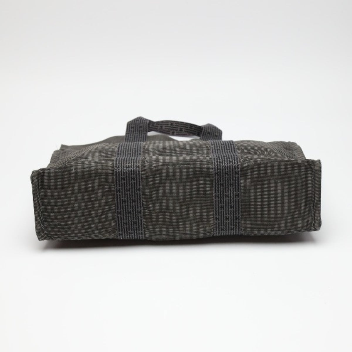 Hermes Gray Canvas Tote Bag (Pre-Owned)