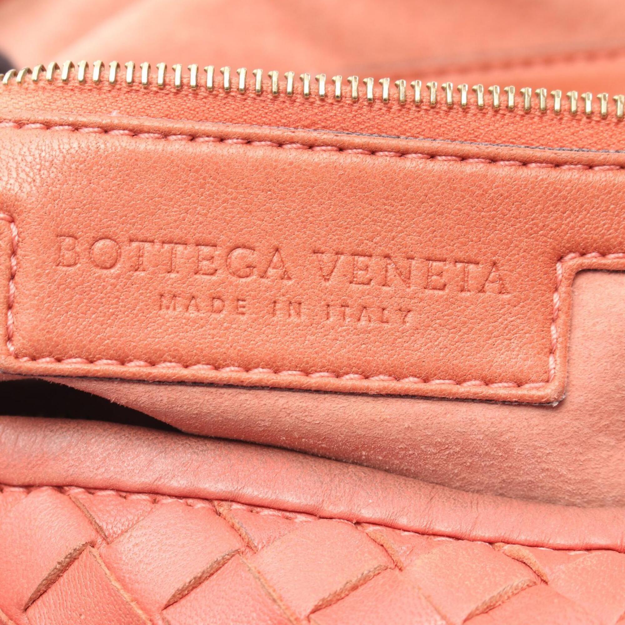 Bottega Veneta Pink Leather Handbag Shoulder Bag (Pre-Owned)