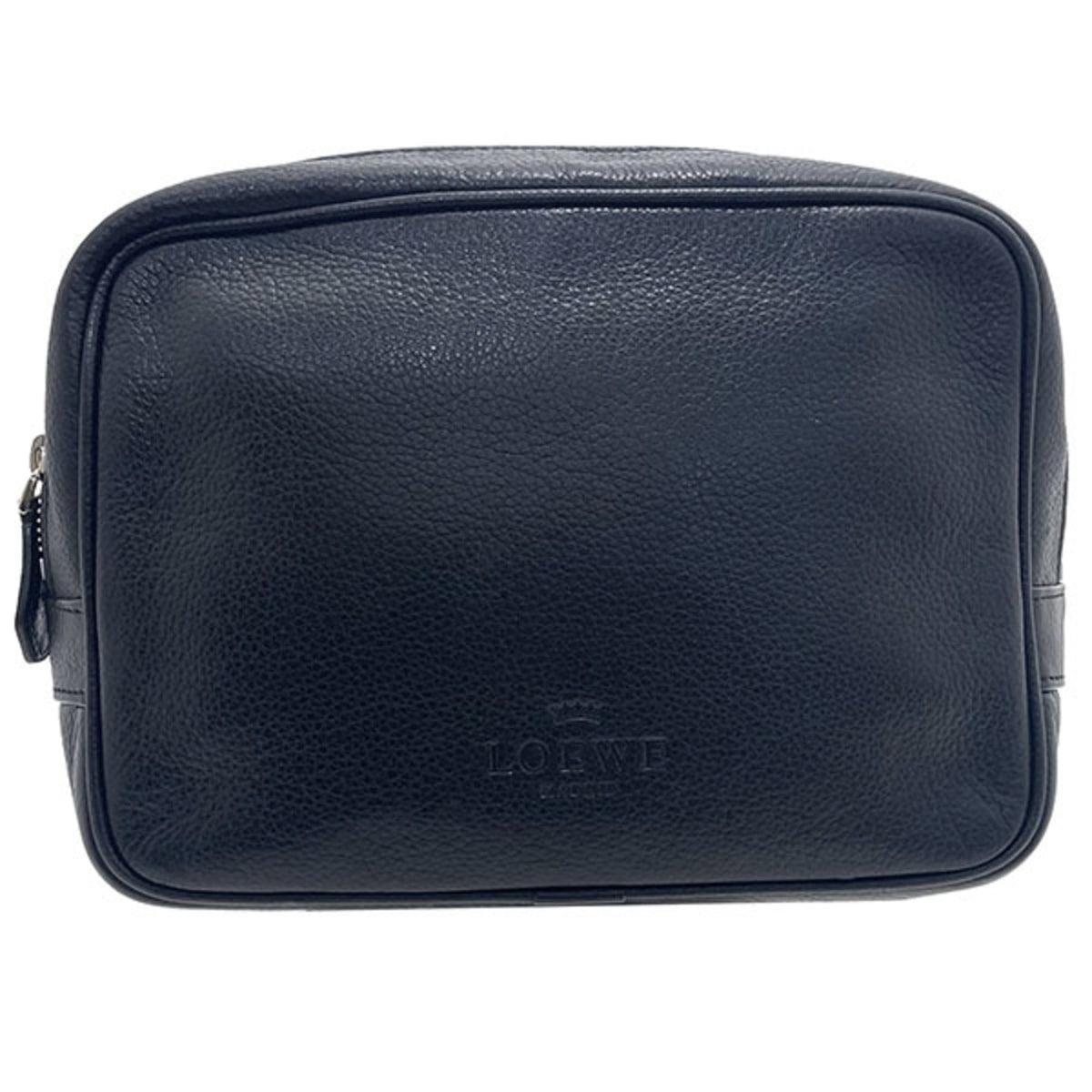 Loewe Black Leather Pouch (Pre-Owned)