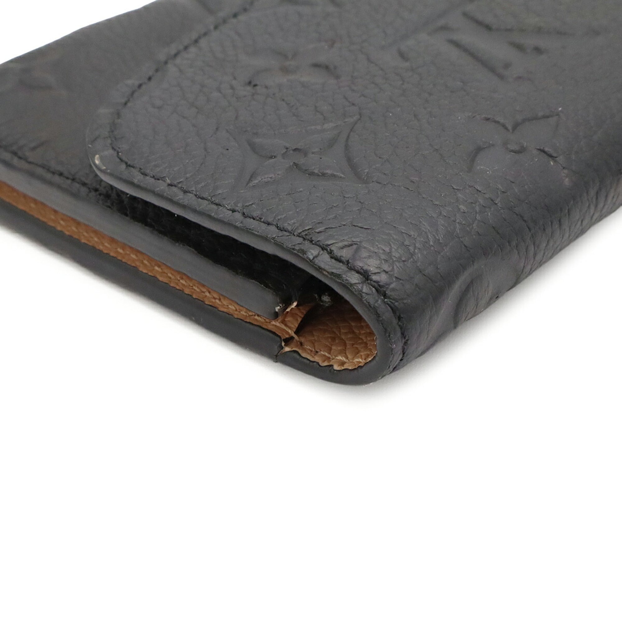 Louis Vuitton Noir Monogram Empreinte Leather Long Wallet (Bi-Fold) (Pre-Owned)