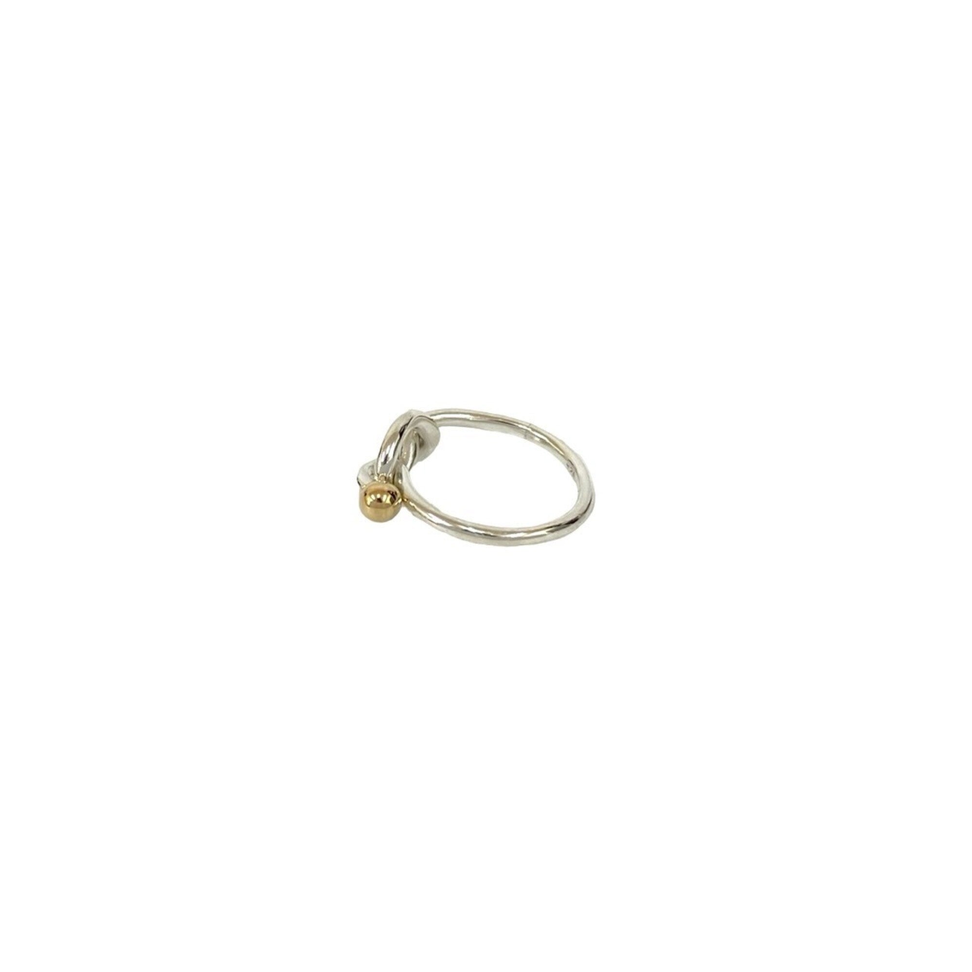 Tiffany Gold Silver Yellow Gold (18K) Silver 925 Band Ring (Pre-Owned)