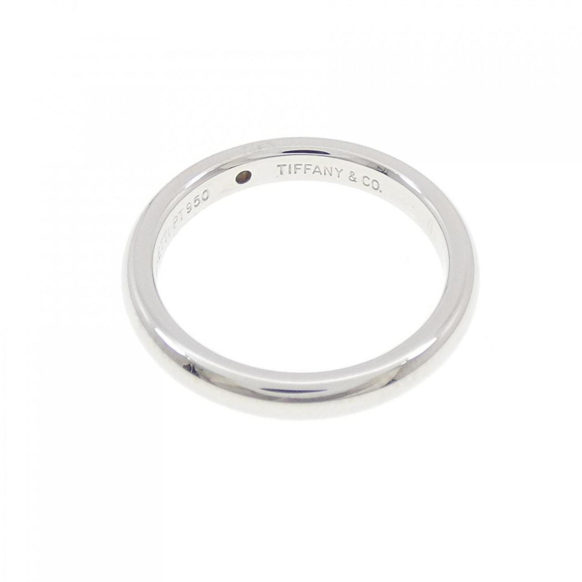 Tiffany Platinum Platinum 950 Band Ring (Pre-Owned)