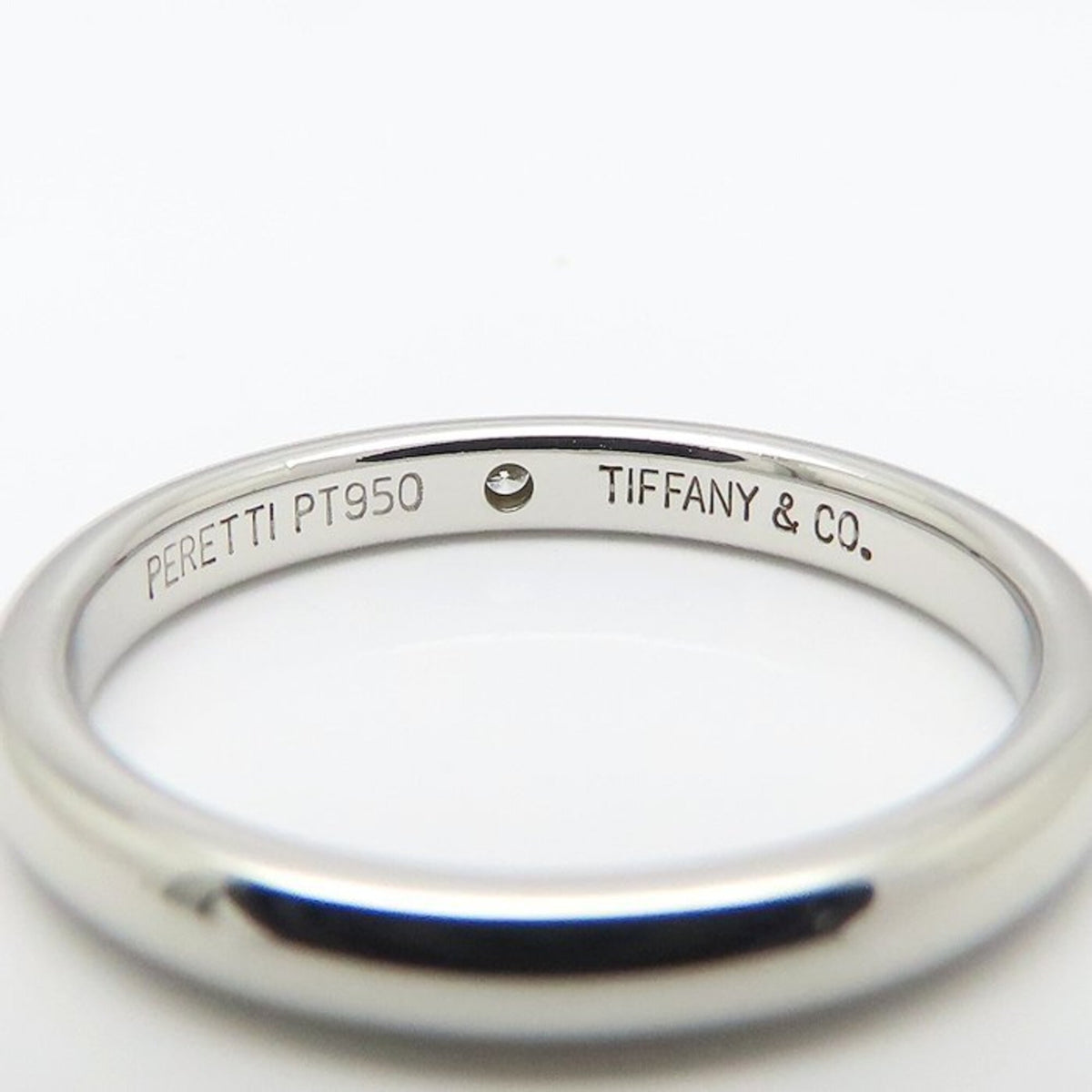 Tiffany Platinum 950 Band Ring (Pre-Owned)