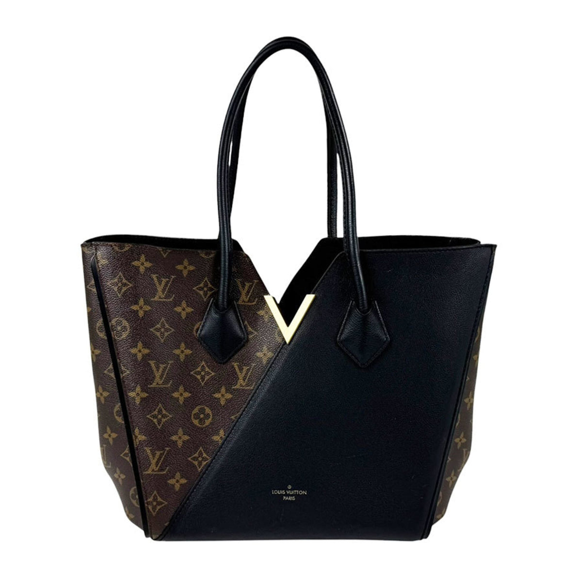 Louis Vuitton Black Brown Monogram Monogram Handbag (Pre-Owned)