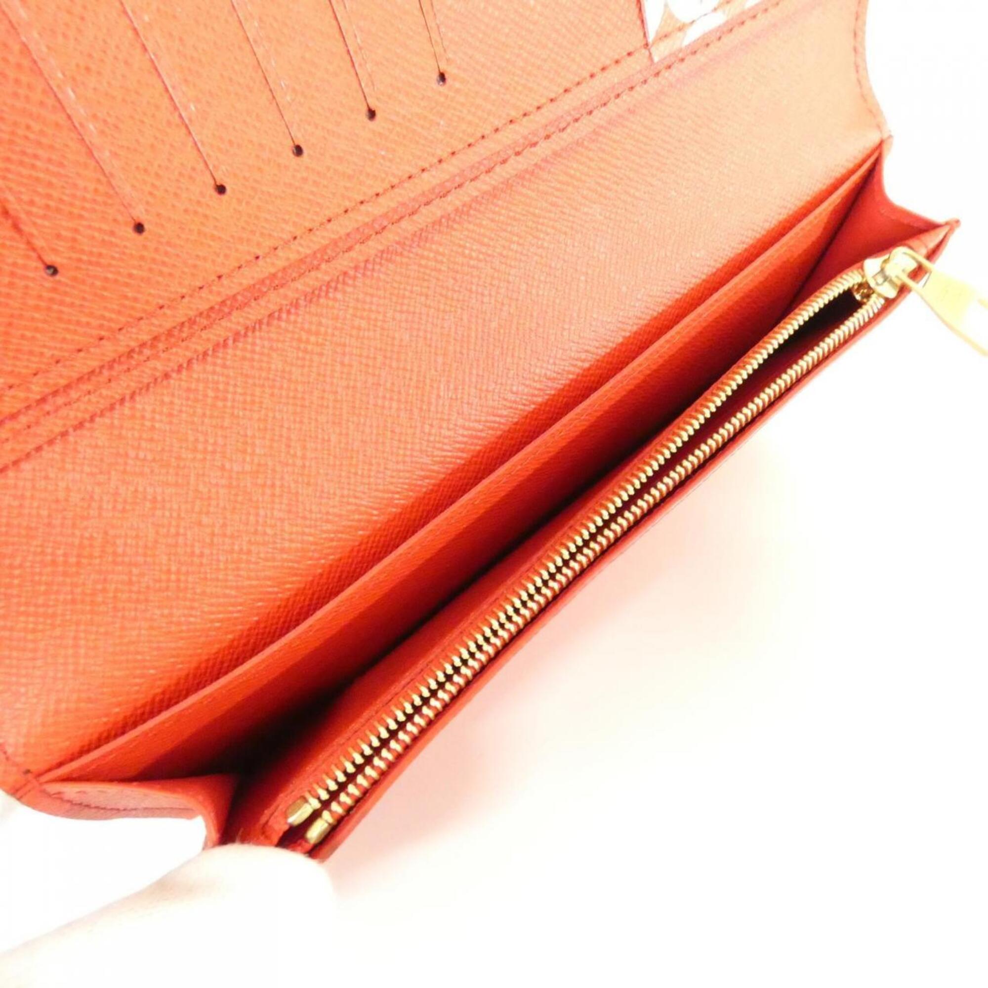 Louis Vuitton Damier Ebene Coated Canvas Long Wallet (Bi-Fold) (Pre-Owned)