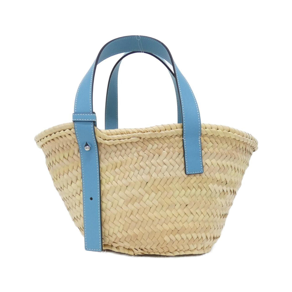 Loewe Light Blue Raffia Leather Handbag (Pre-Owned)