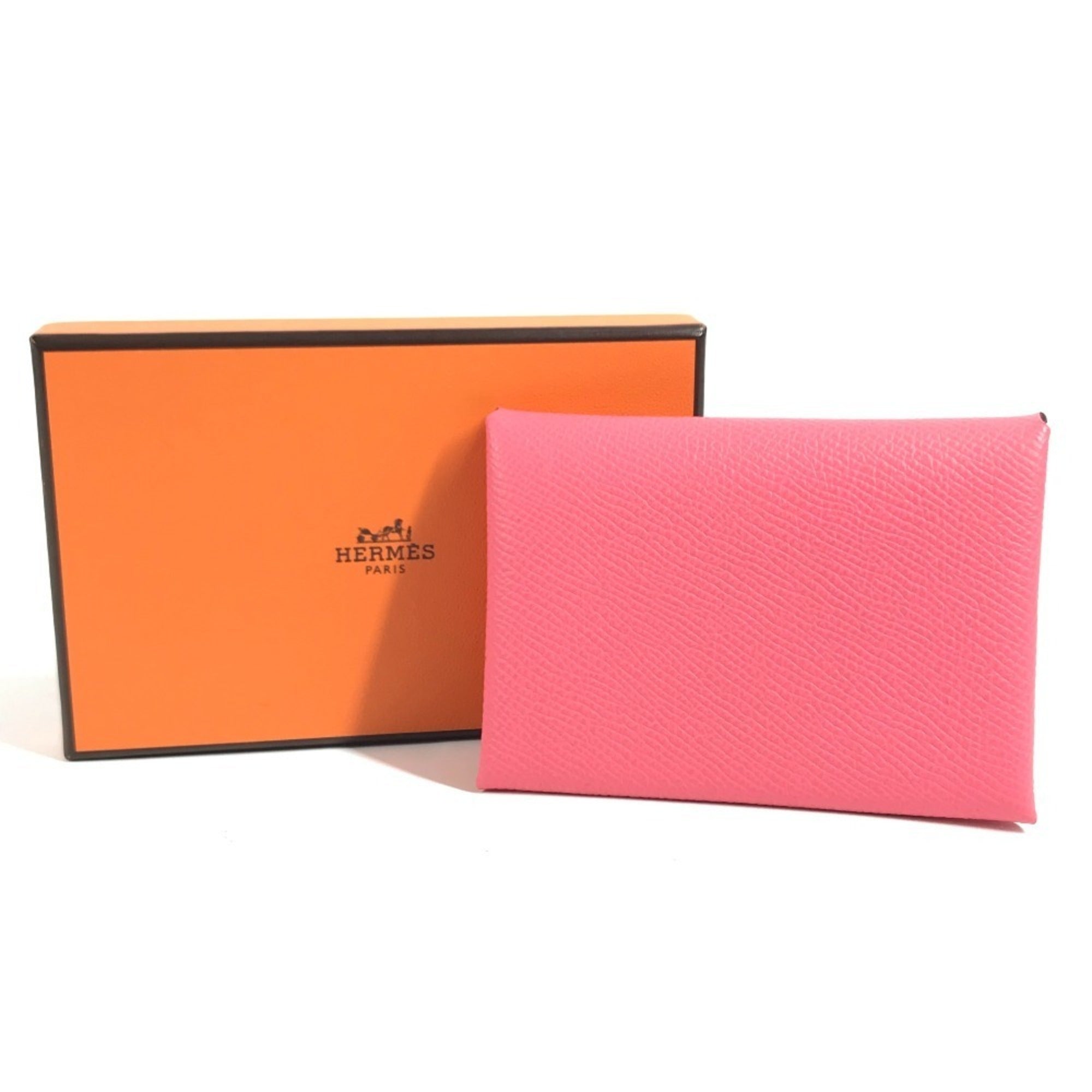Hermes Pink Epsom Leather Coin Purse/Coin Case (Pre-Owned)