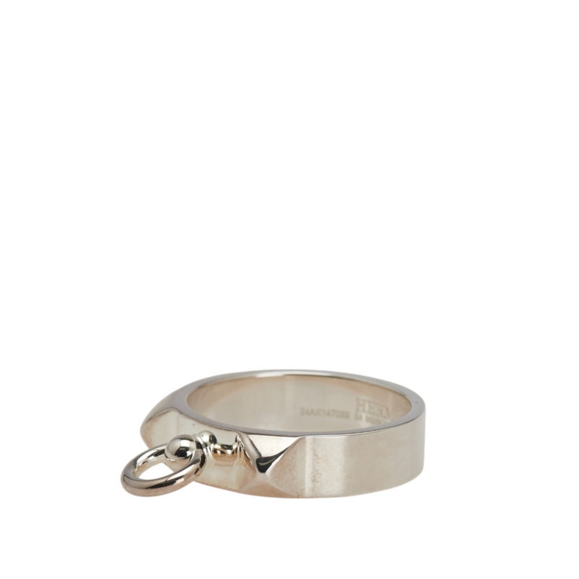 Hermes Collier De Chien Silver Silver 925 Band Ring (Pre-Owned)
