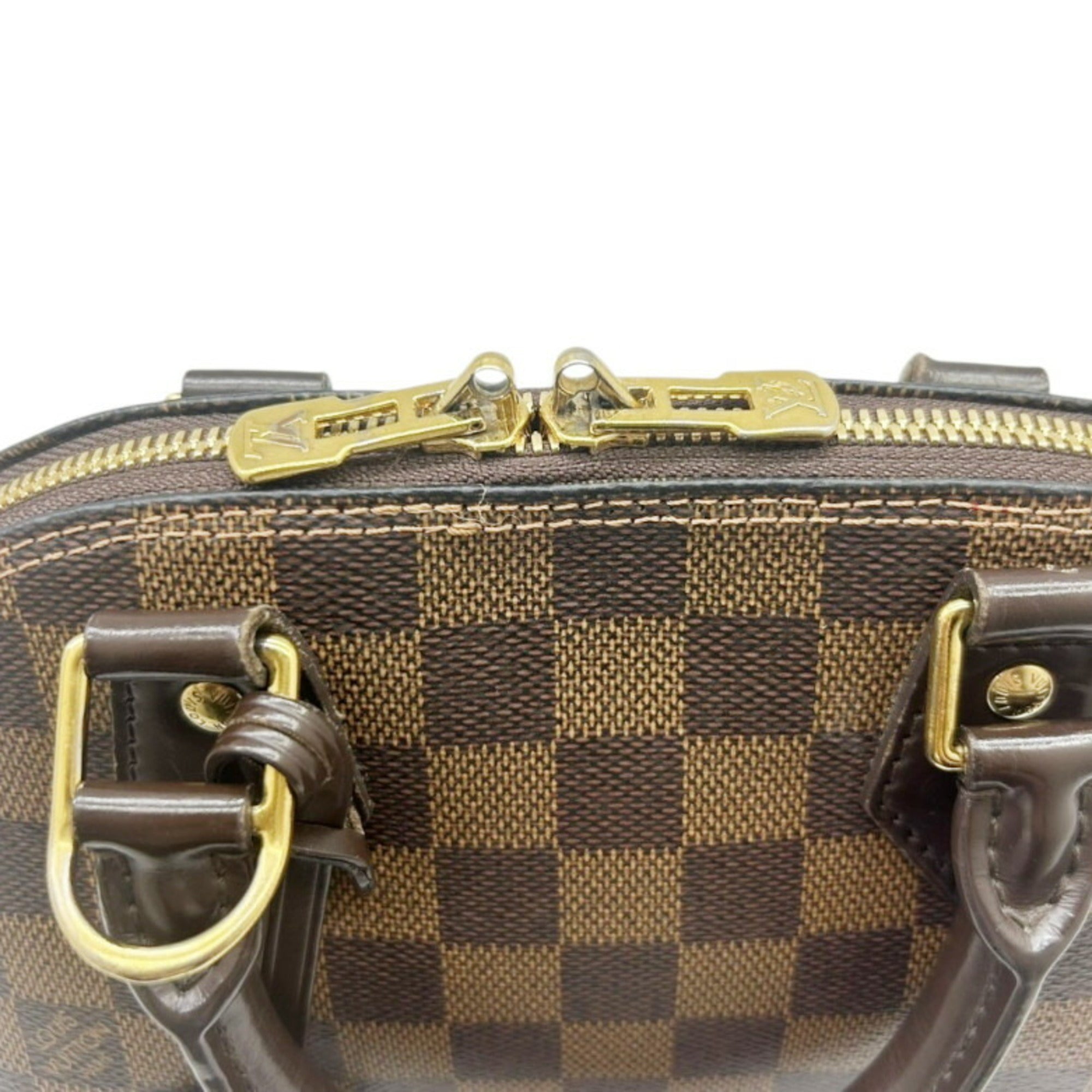 Louis Vuitton Damier Brown Damier Canvas Handbag Shoulder Bag (Pre-Owned)