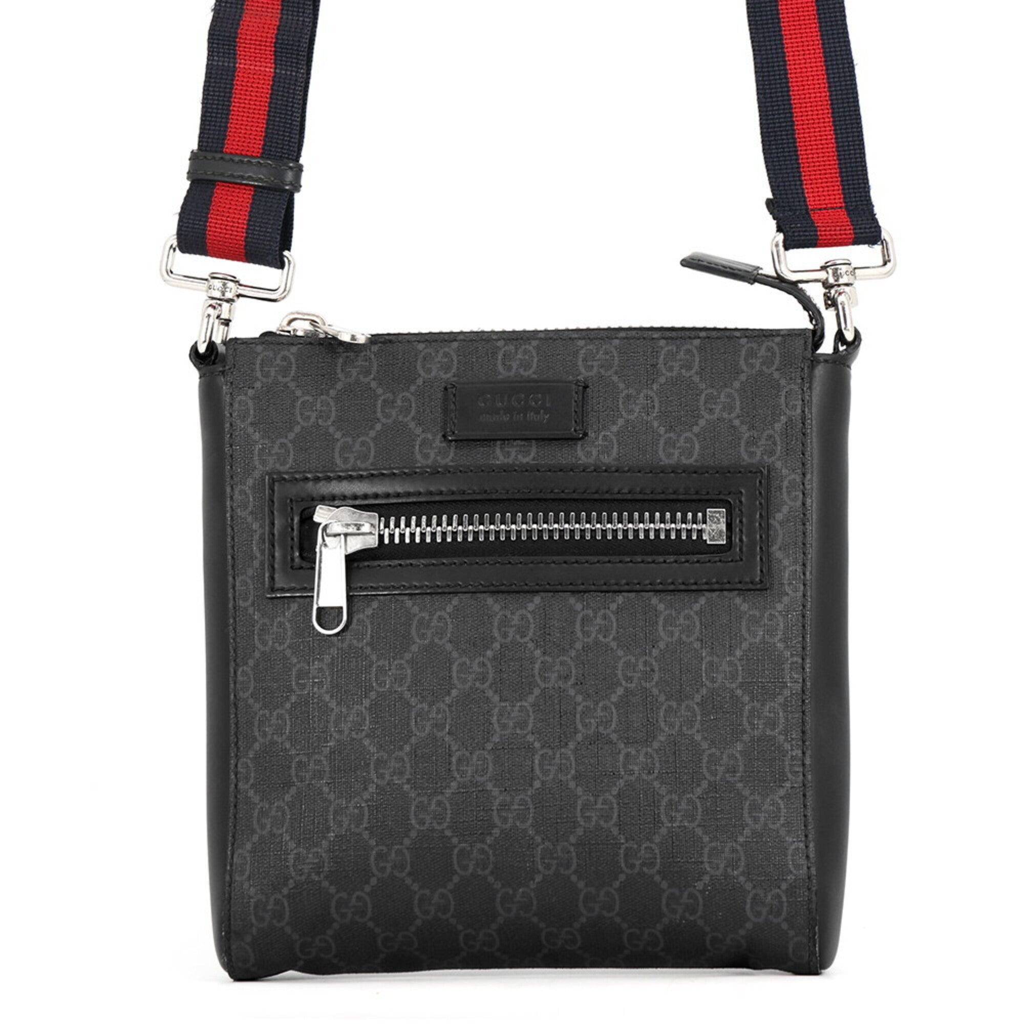 Gucci Black Gg Supreme Handbag Messenger Bag Shoulder Bag (Pre-Owned)