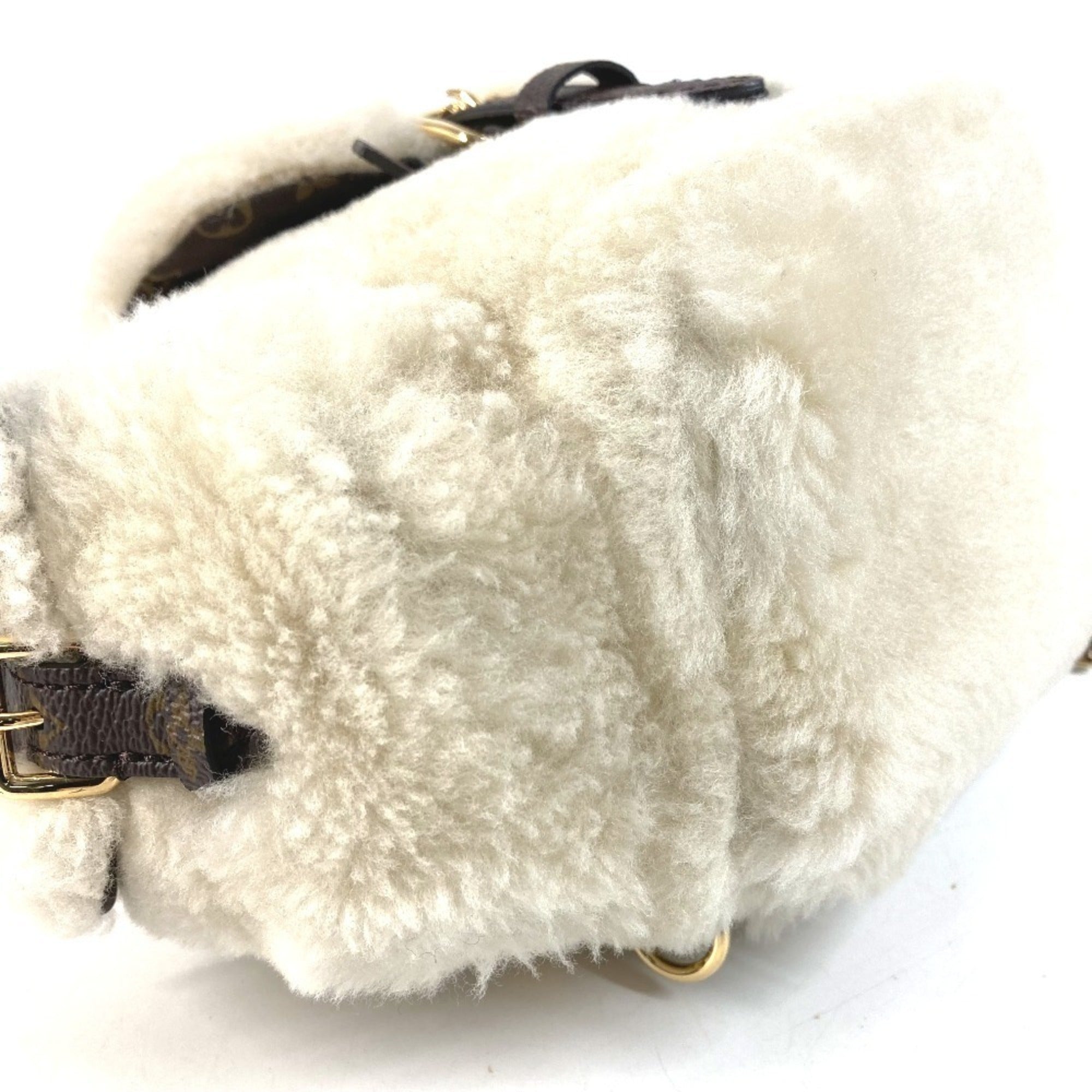 Louis Vuitton Beige Canvas Backpack Handbag Shoulder Bag (Pre-Owned)