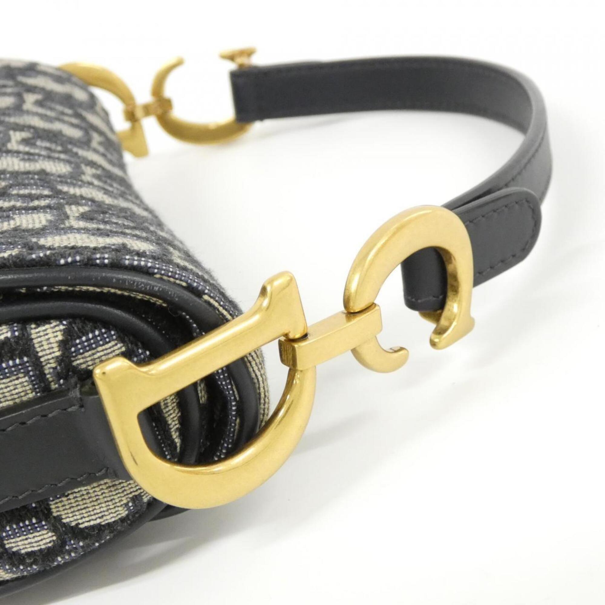 Christian Dior Blue Canvas Handbag (Pre-Owned)