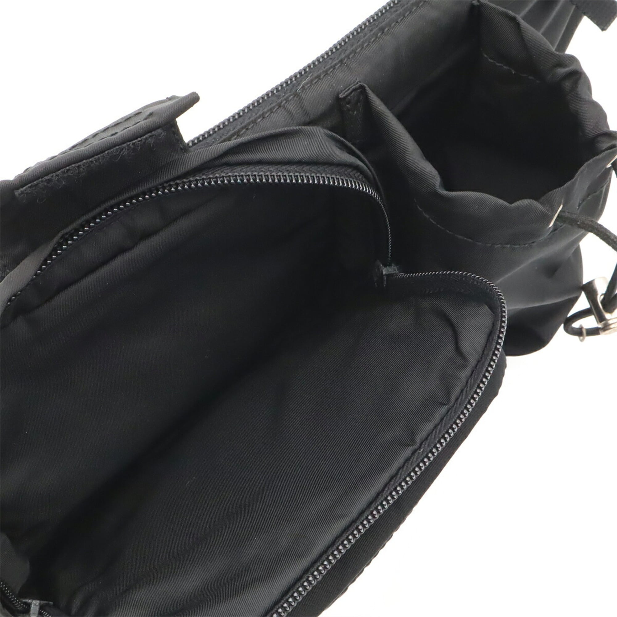 Prada Black Nero Nylon Fanny Pack Sling Bag (Pre-Owned)