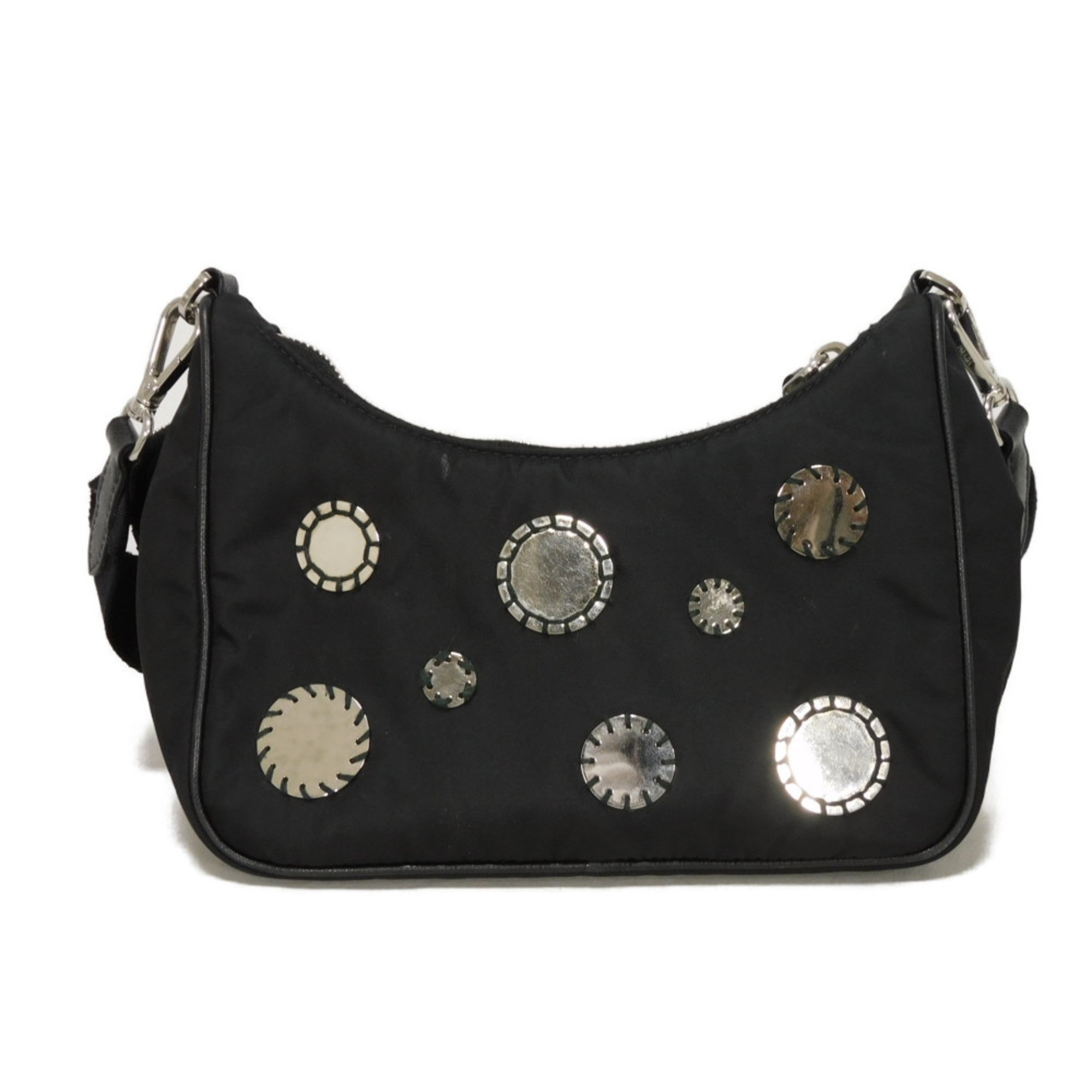 Prada Black Nylon Pouch Shoulder Bag (Pre-Owned)