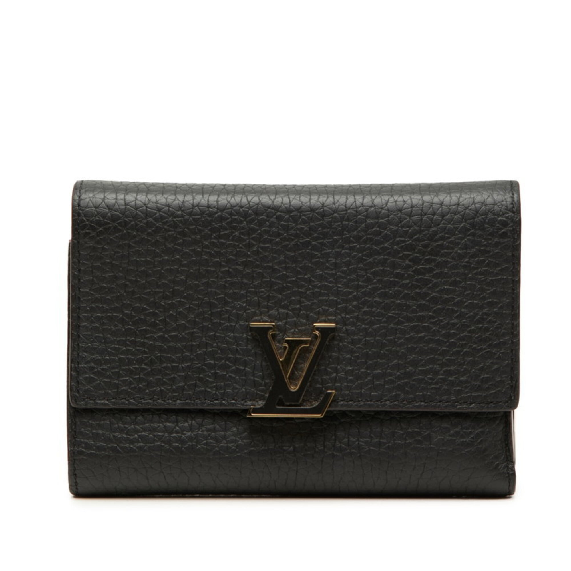 Louis Vuitton Black Noir Wallet (Tri-Fold) (Pre-Owned)