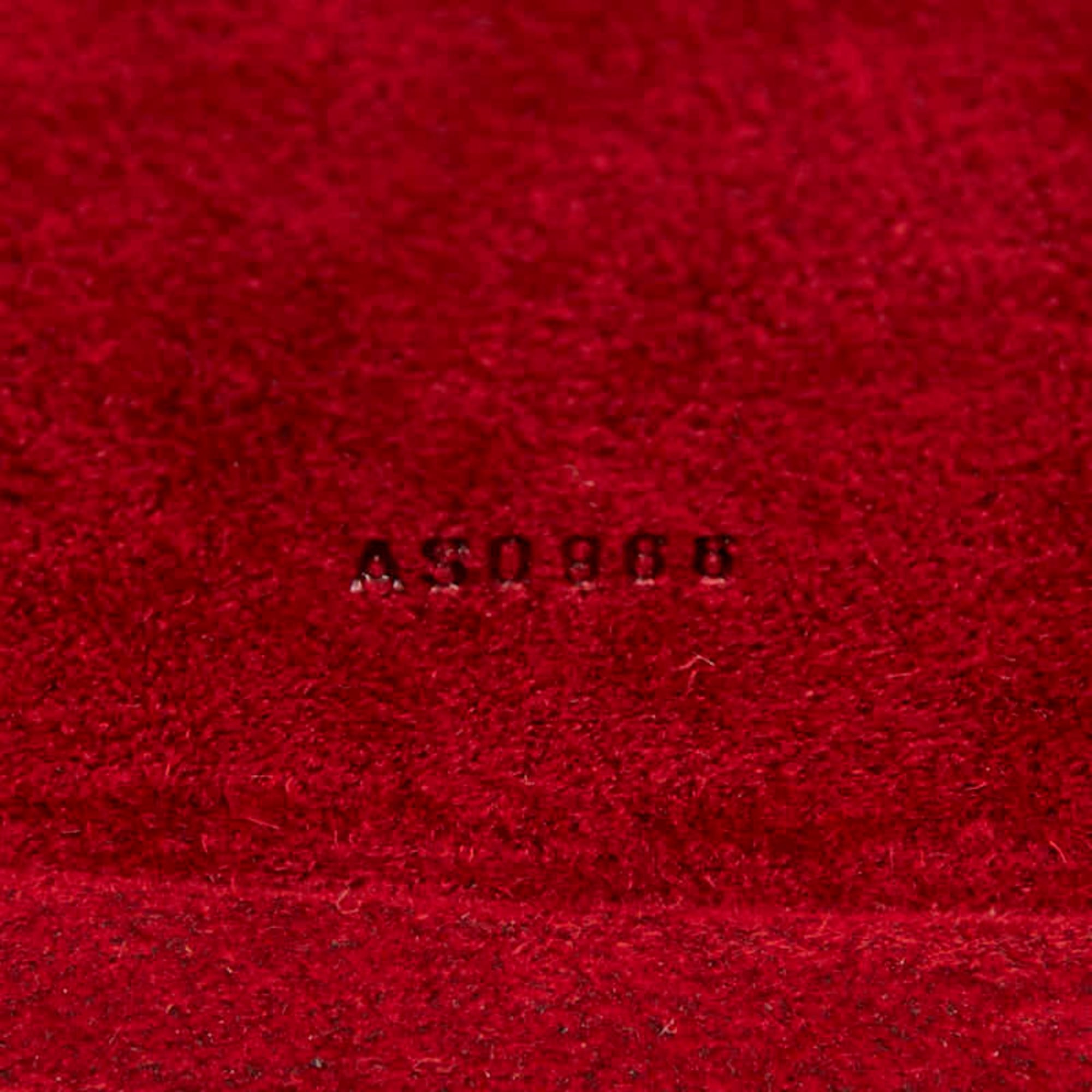 Louis Vuitton Castilian Red Leather Handbag Vanity Bag (Pre-Owned)
