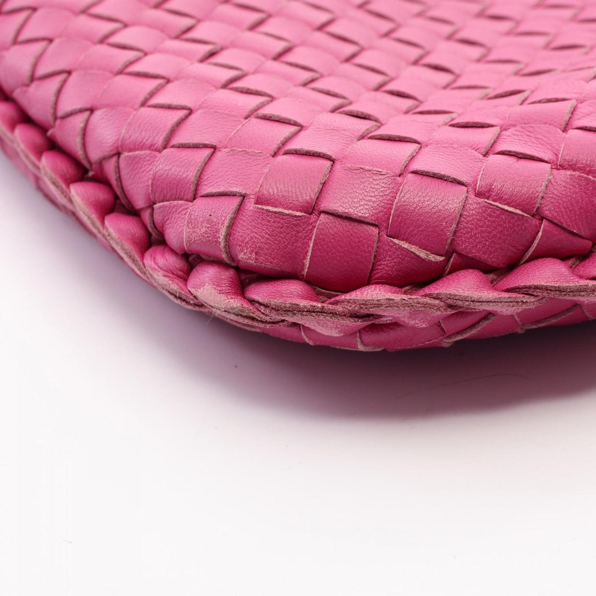 Bottega Veneta Pink Leather Handbag Shoulder Bag (Pre-Owned)