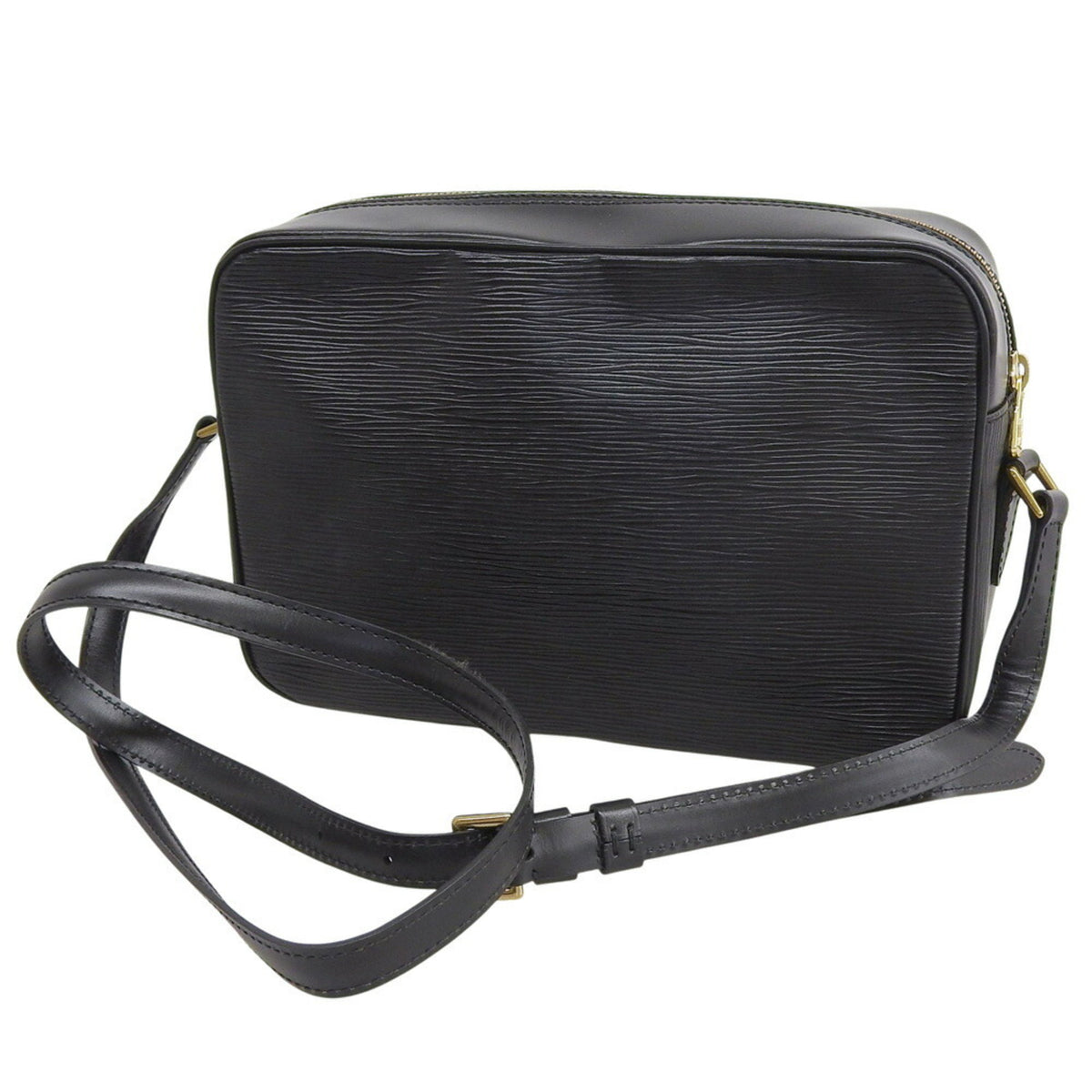 Louis Vuitton Black Noir Epi Leather Shoulder Bag (Pre-Owned)