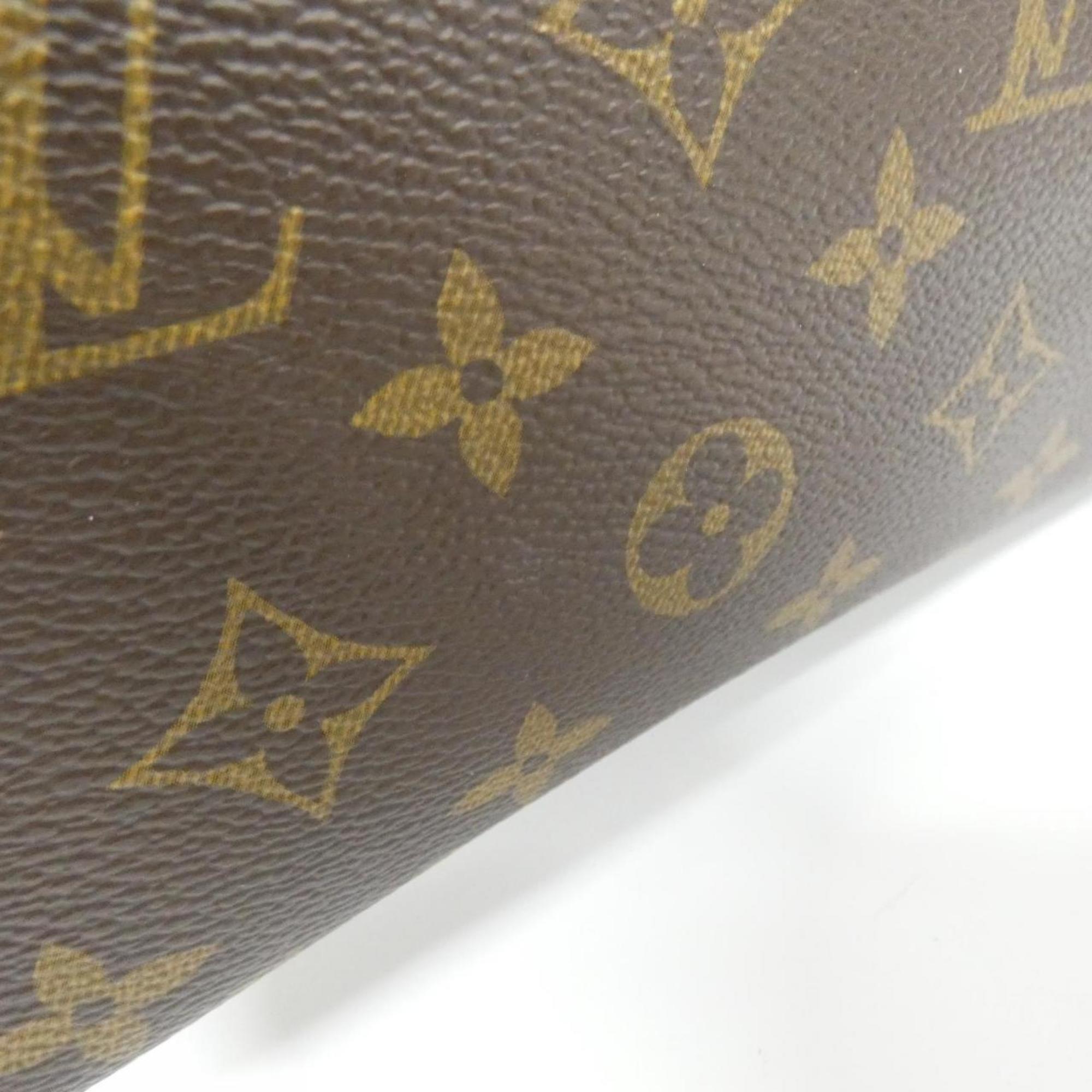 Louis Vuitton Brown Coated Canvas Handbag Pouch (Pre-Owned)