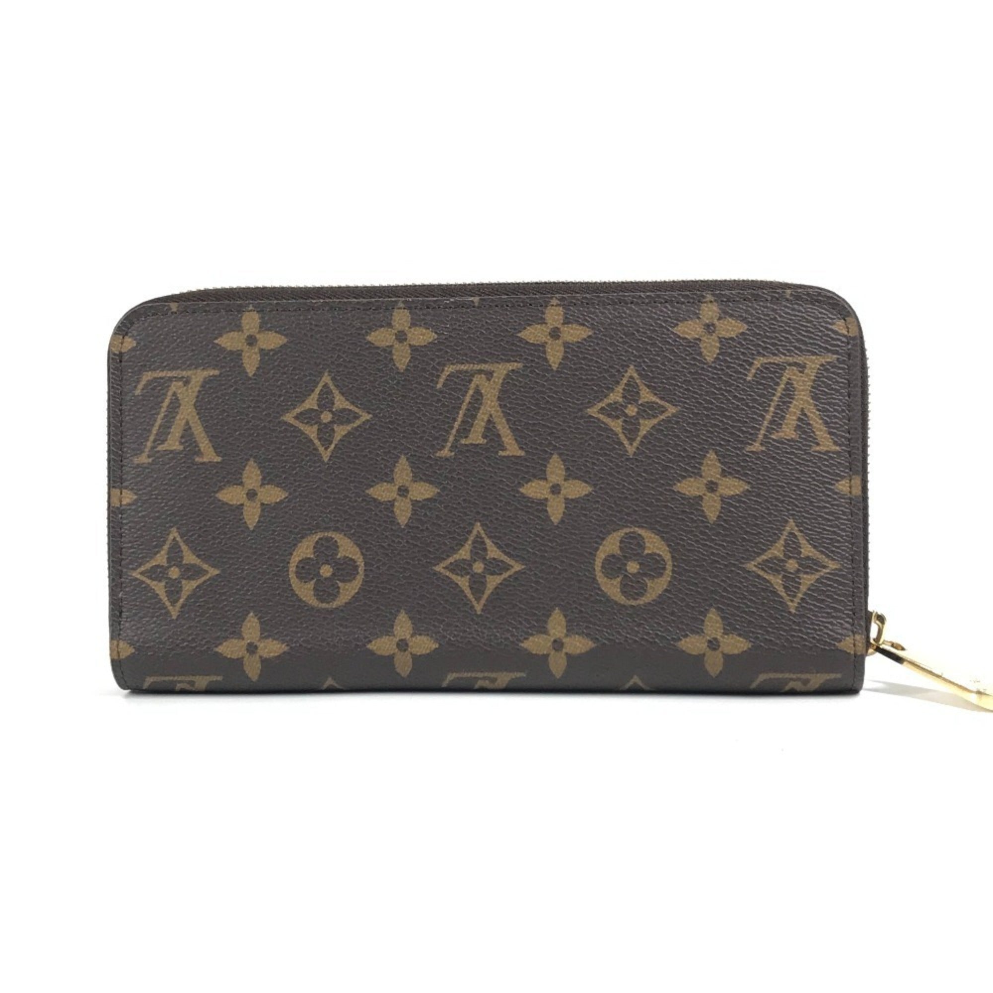 Louis Vuitton Brown Pink Monogram Long Wallet (Bi-Fold) (Pre-Owned)