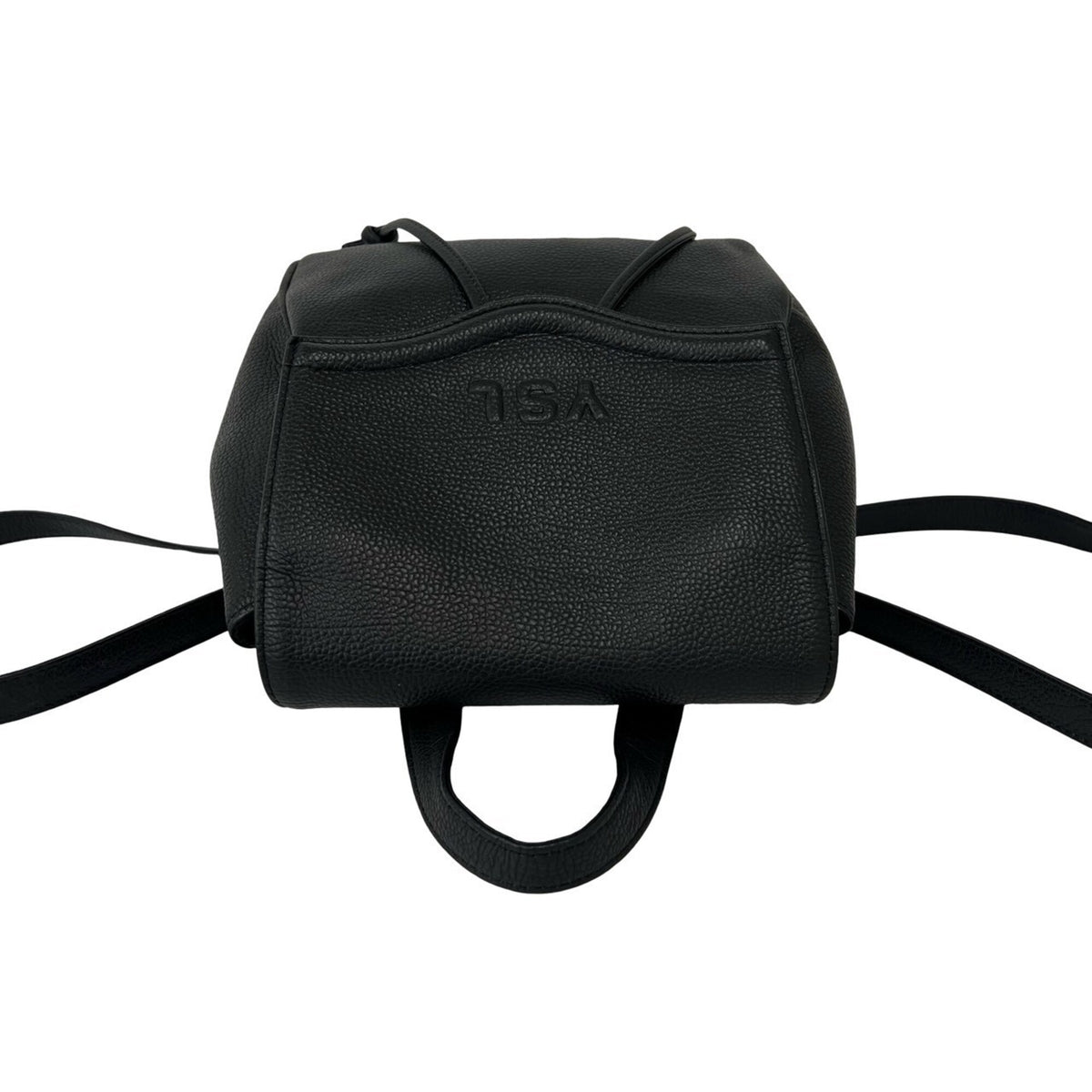 Yves Saint Laurent Black Leather Backpack (Pre-Owned)
