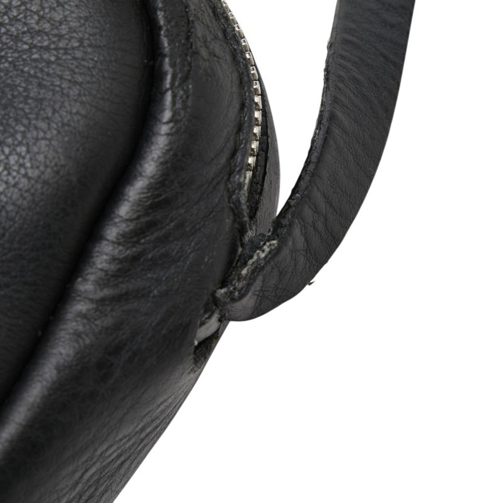 Balenciaga Black Leather Shoulder Bag (Pre-Owned)