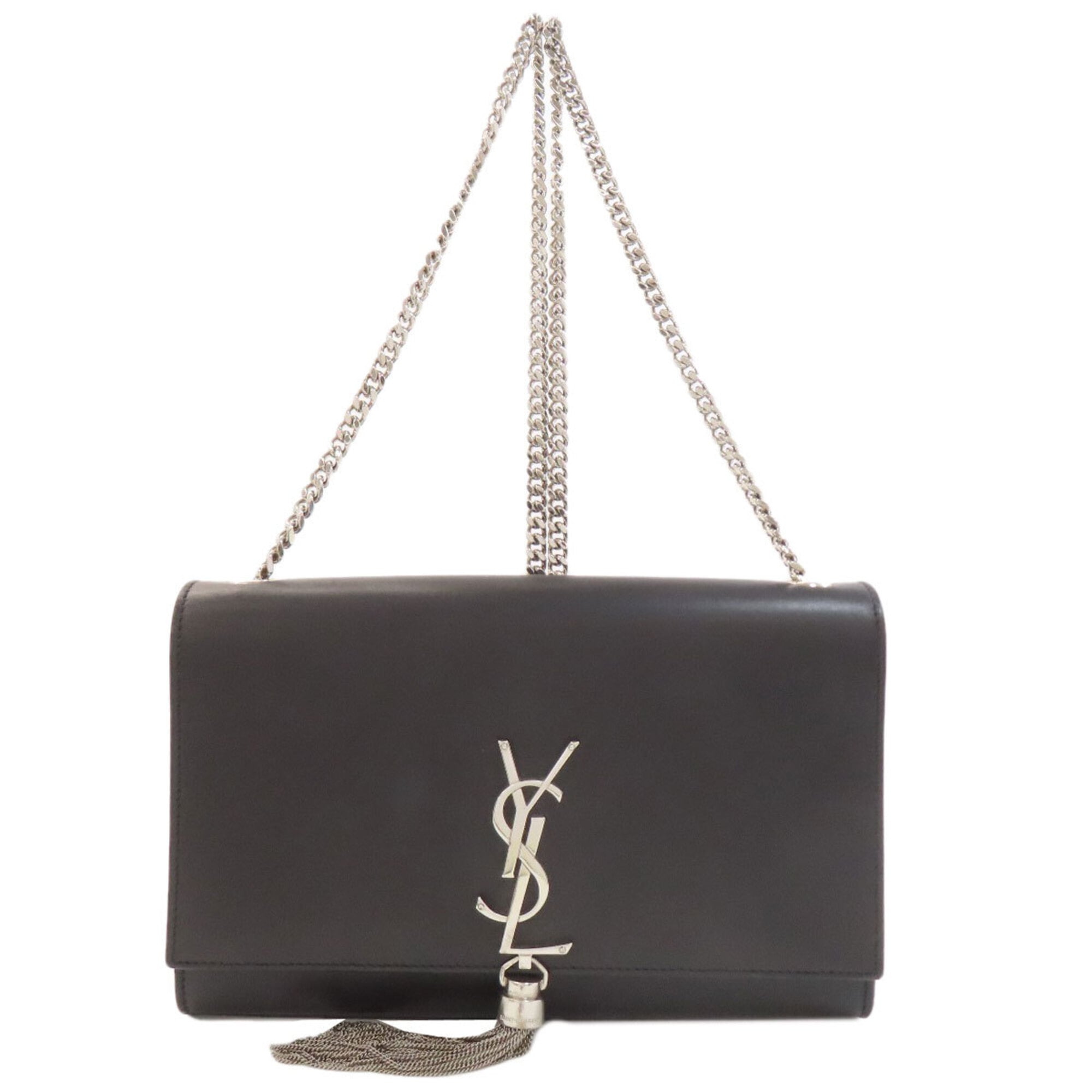 Yves Saint Laurent Black Leather Shoulder Bag (Pre-Owned)