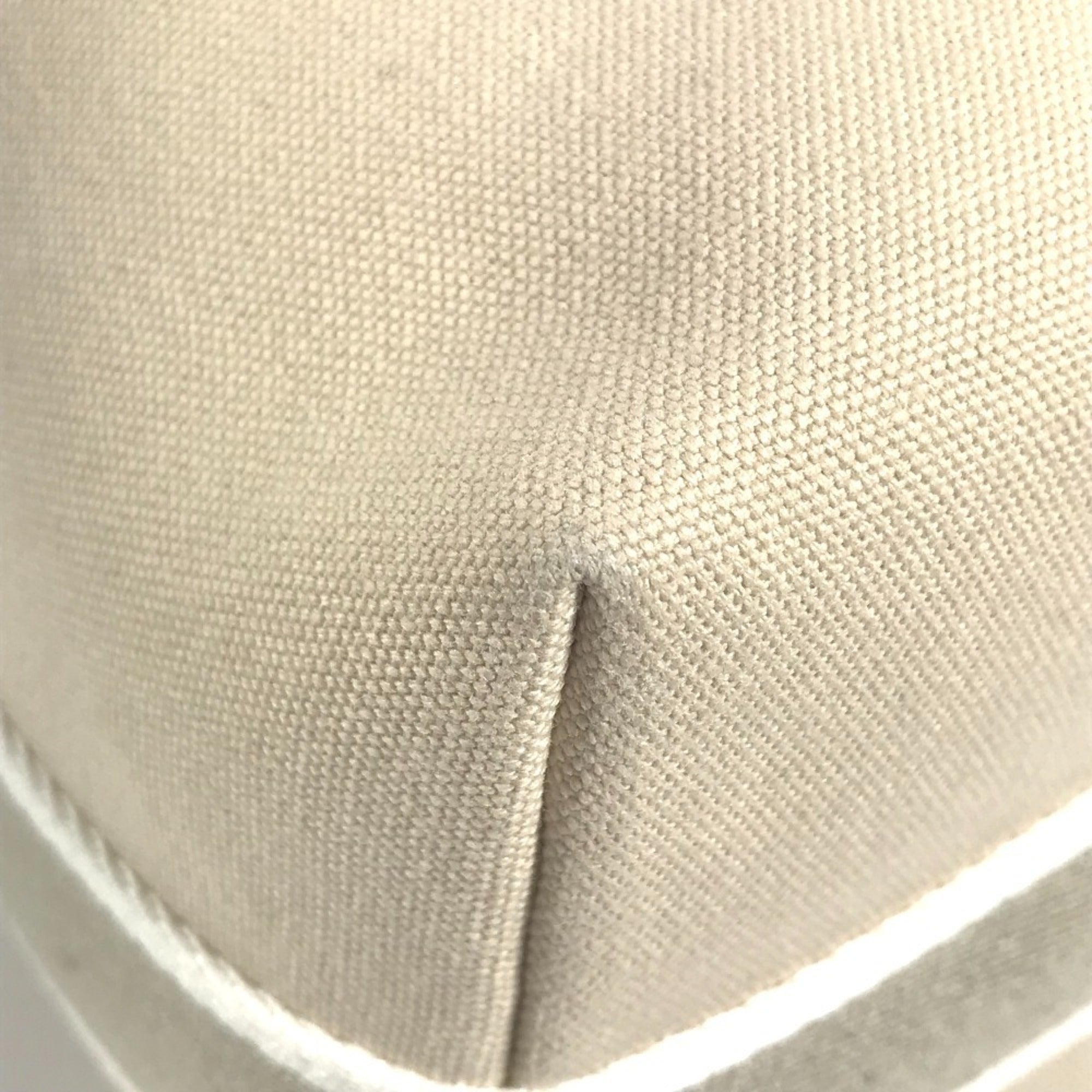 Hermes Beige Cotton Pouch Vanity Bag (Pre-Owned)