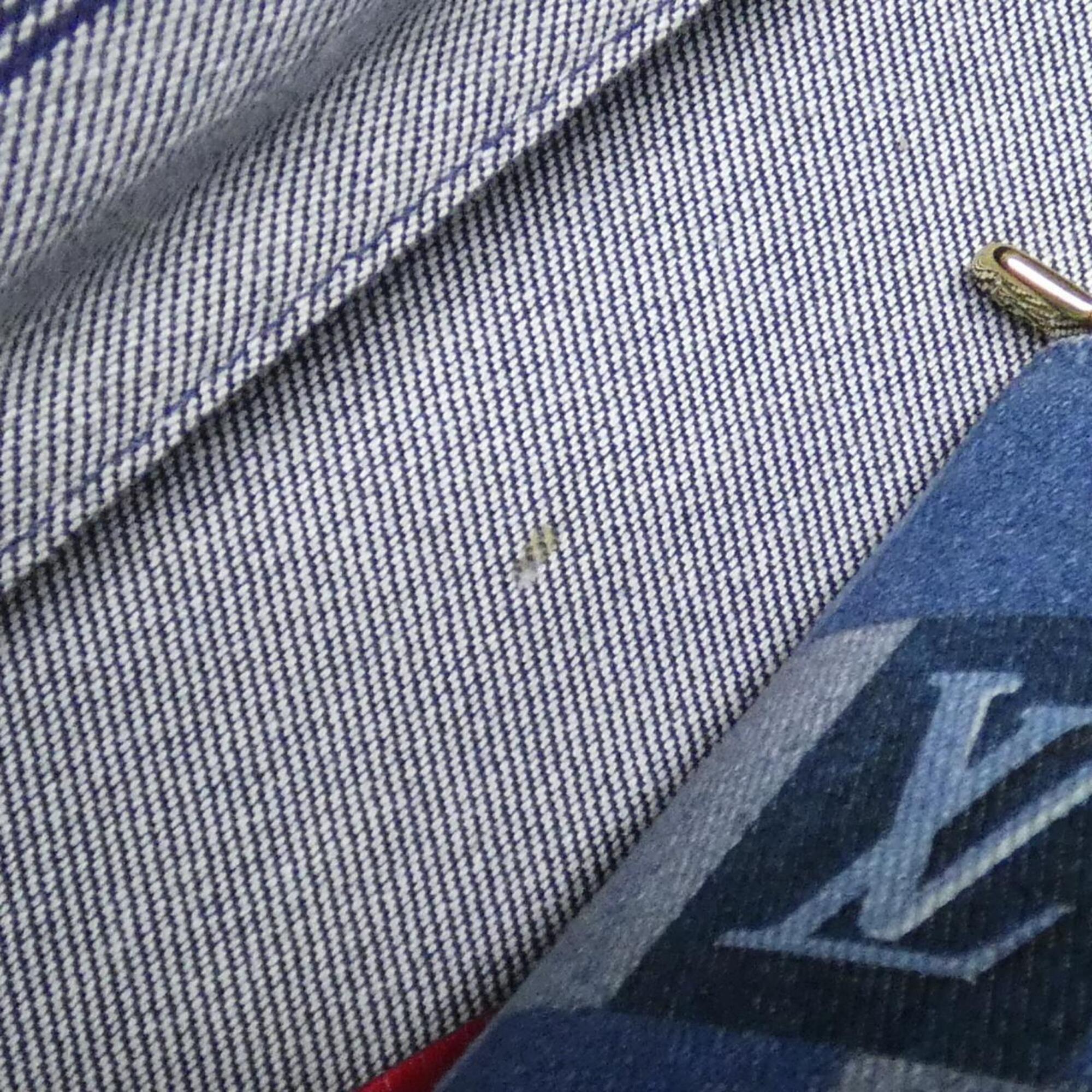 Louis Vuitton Blue Rouge Canvas Handbag Pouch (Pre-Owned)