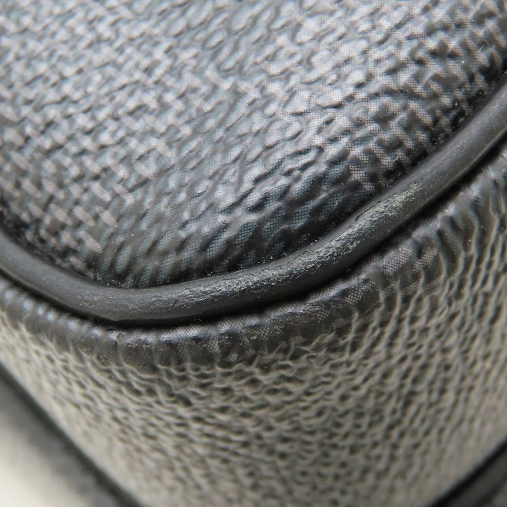 Louis Vuitton Black Gray Damier Canvas Shoulder Bag (Pre-Owned)