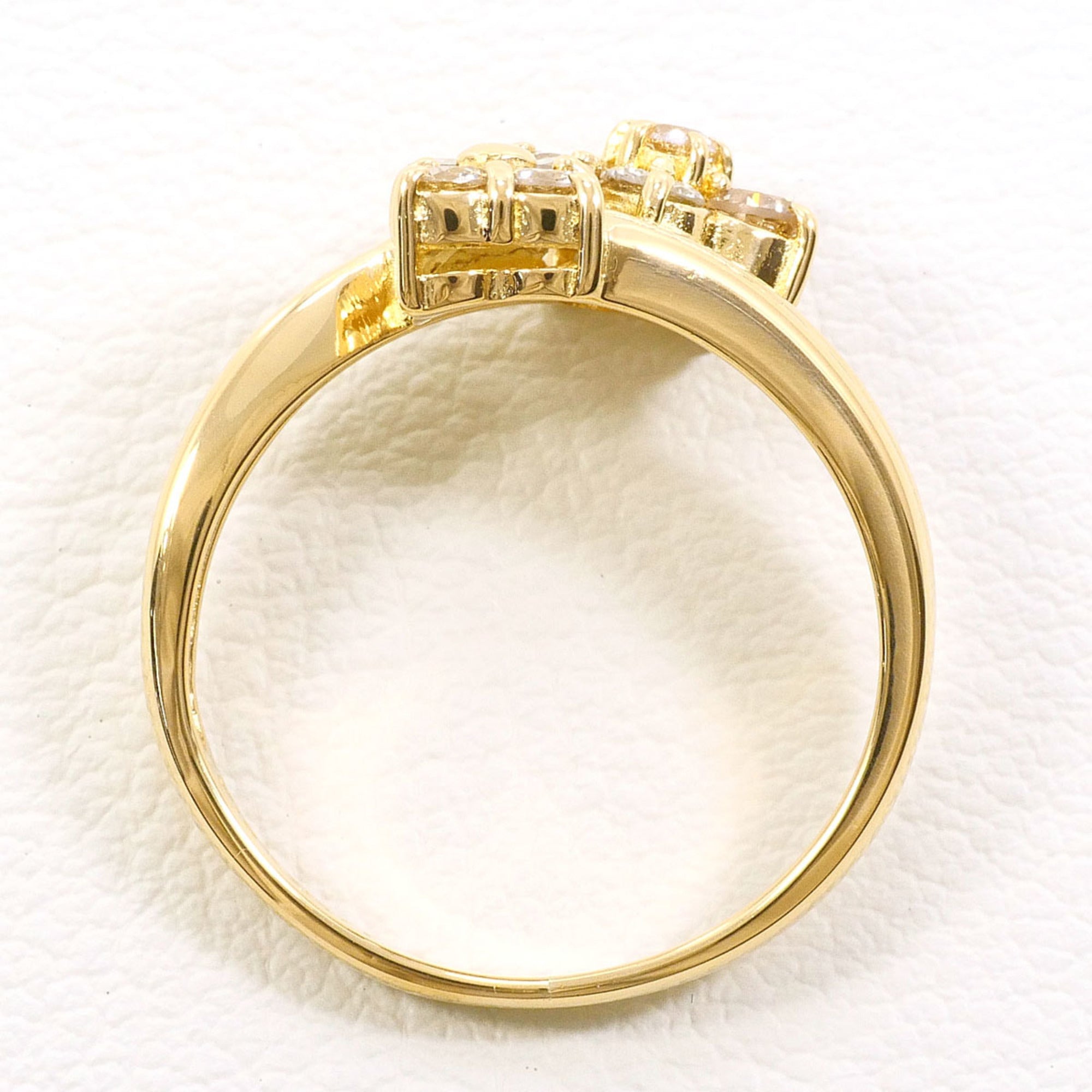 Unbranded Brown Yellow Gold Yellow Gold (18K) Band Ring (Pre-Owned)