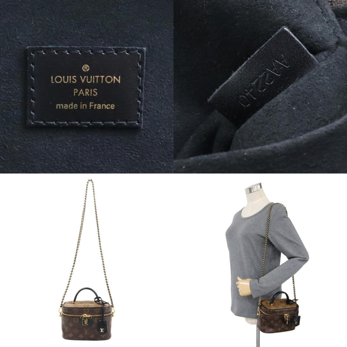 Louis Vuitton Brown Monogram Reverse Shoulder Bag Vanity Bag (Pre-Owned)