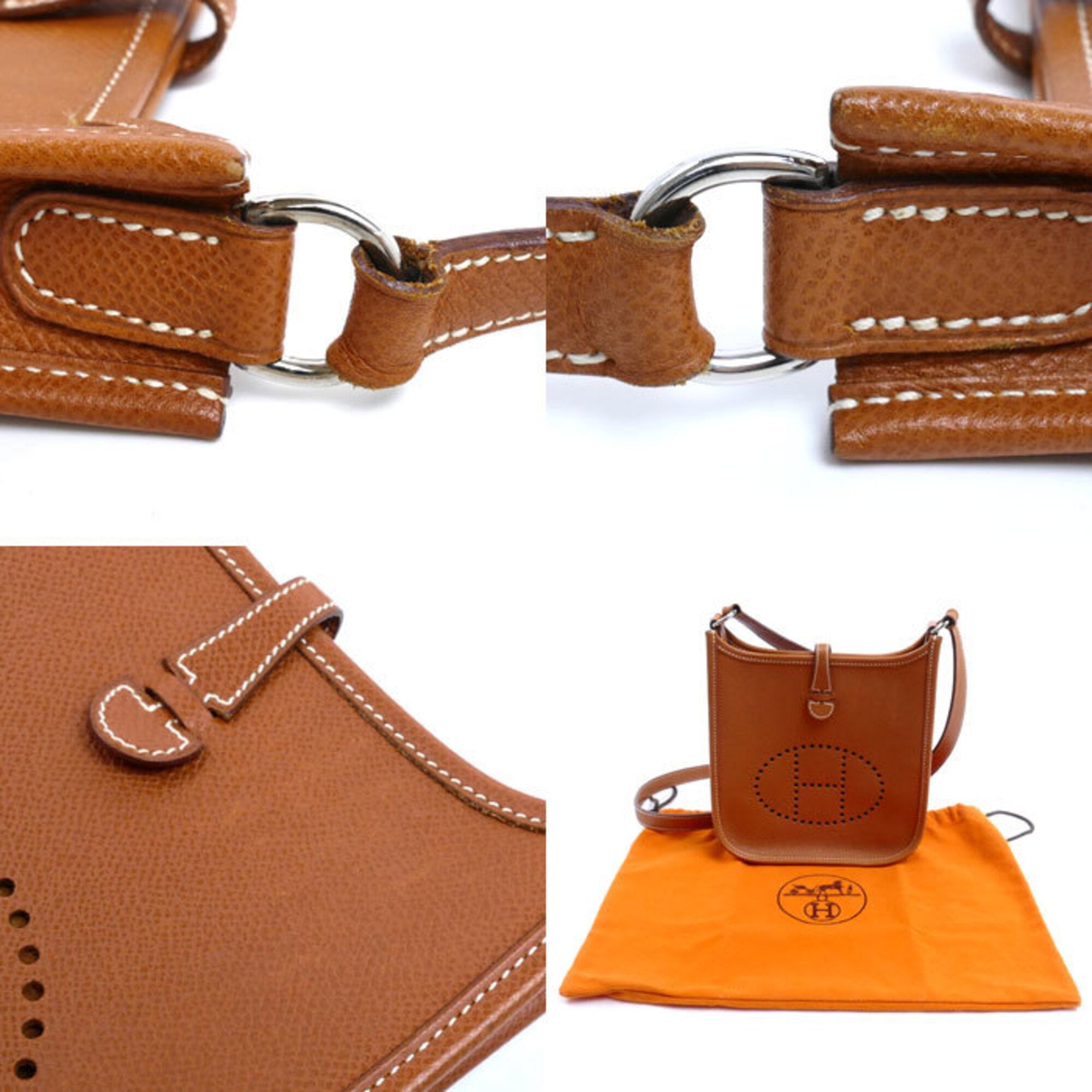 Hermes Brown Leather Shoulder Bag (Pre-Owned)