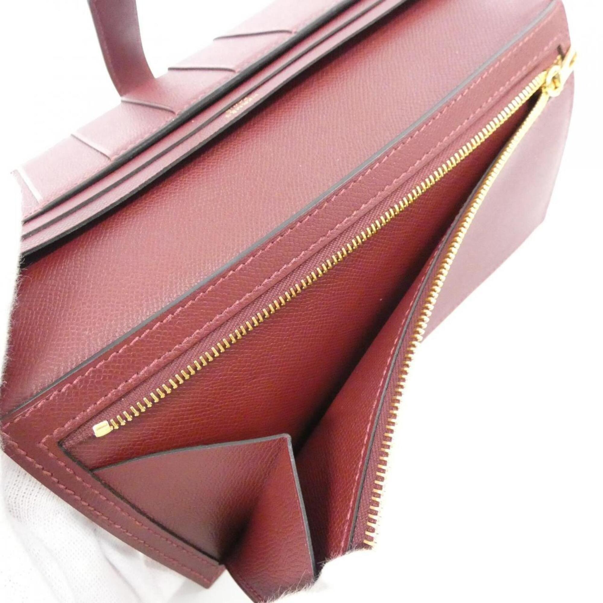 Hermes Rouge H Soufre Long Wallet (Bi-Fold) (Pre-Owned)