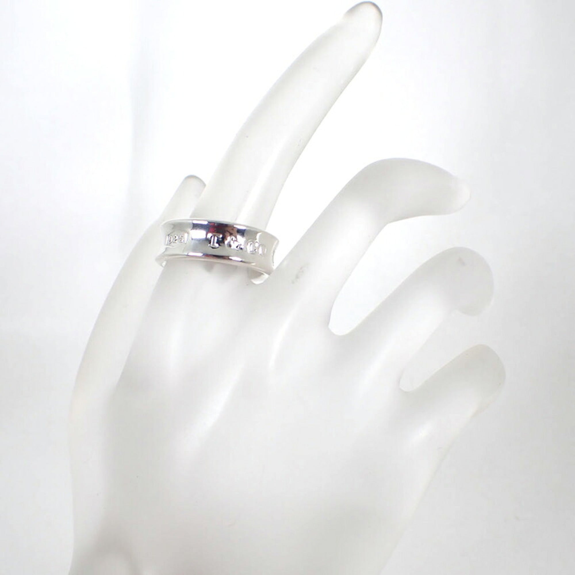 Tiffany Sterling Silver 925 Band Ring (Pre-Owned)