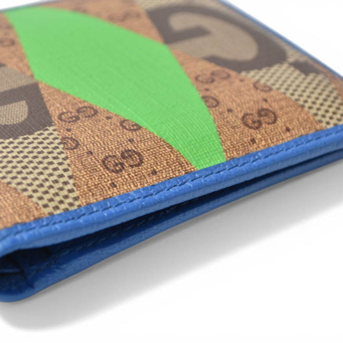 Gucci Blue Brown Dark Brown Gg Plus Wallet (Bi-Fold) (Pre-Owned)