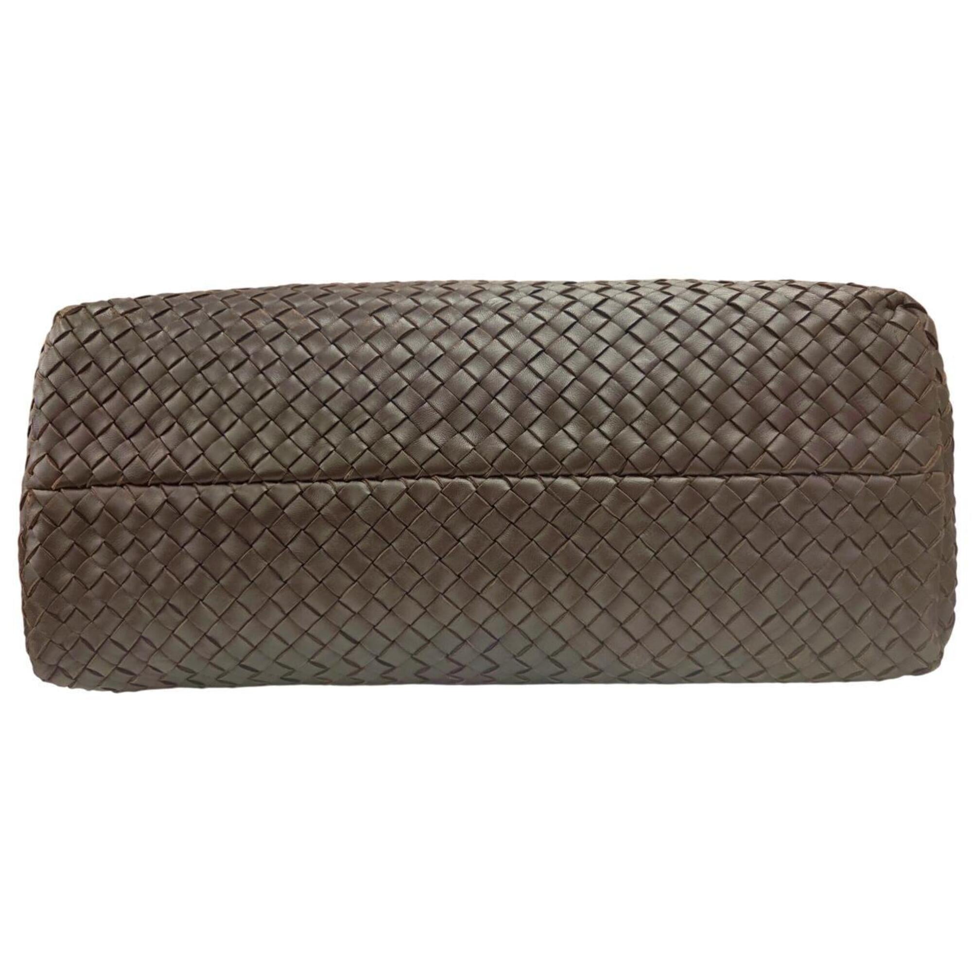 Bottega Veneta Brown Leather Pouch Tote Bag (Pre-Owned)