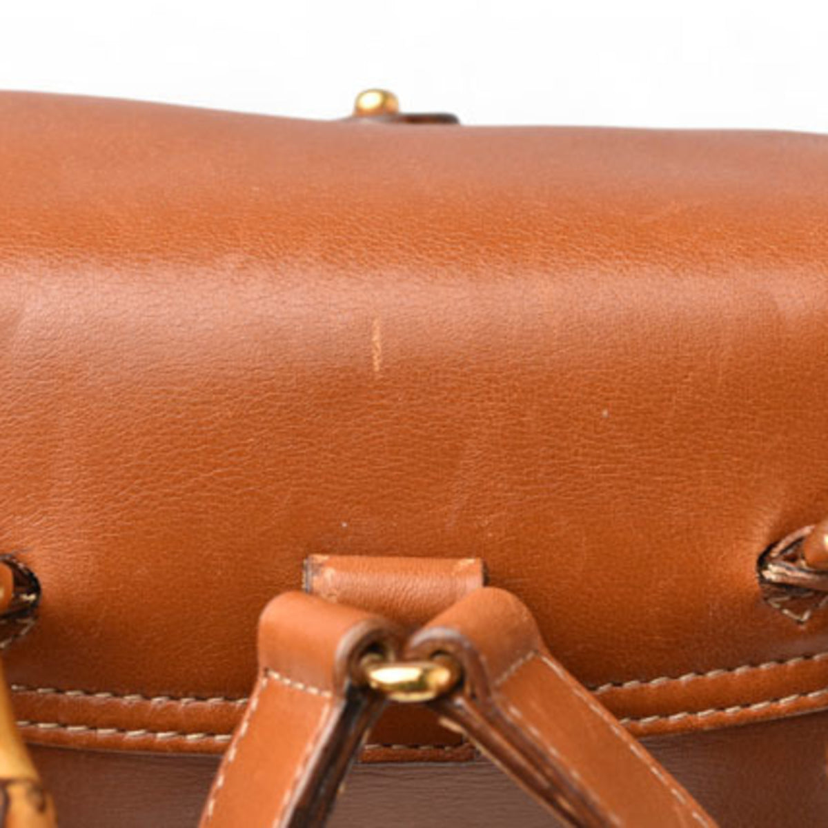 Gucci Brown Leather Backpack (Pre-Owned)