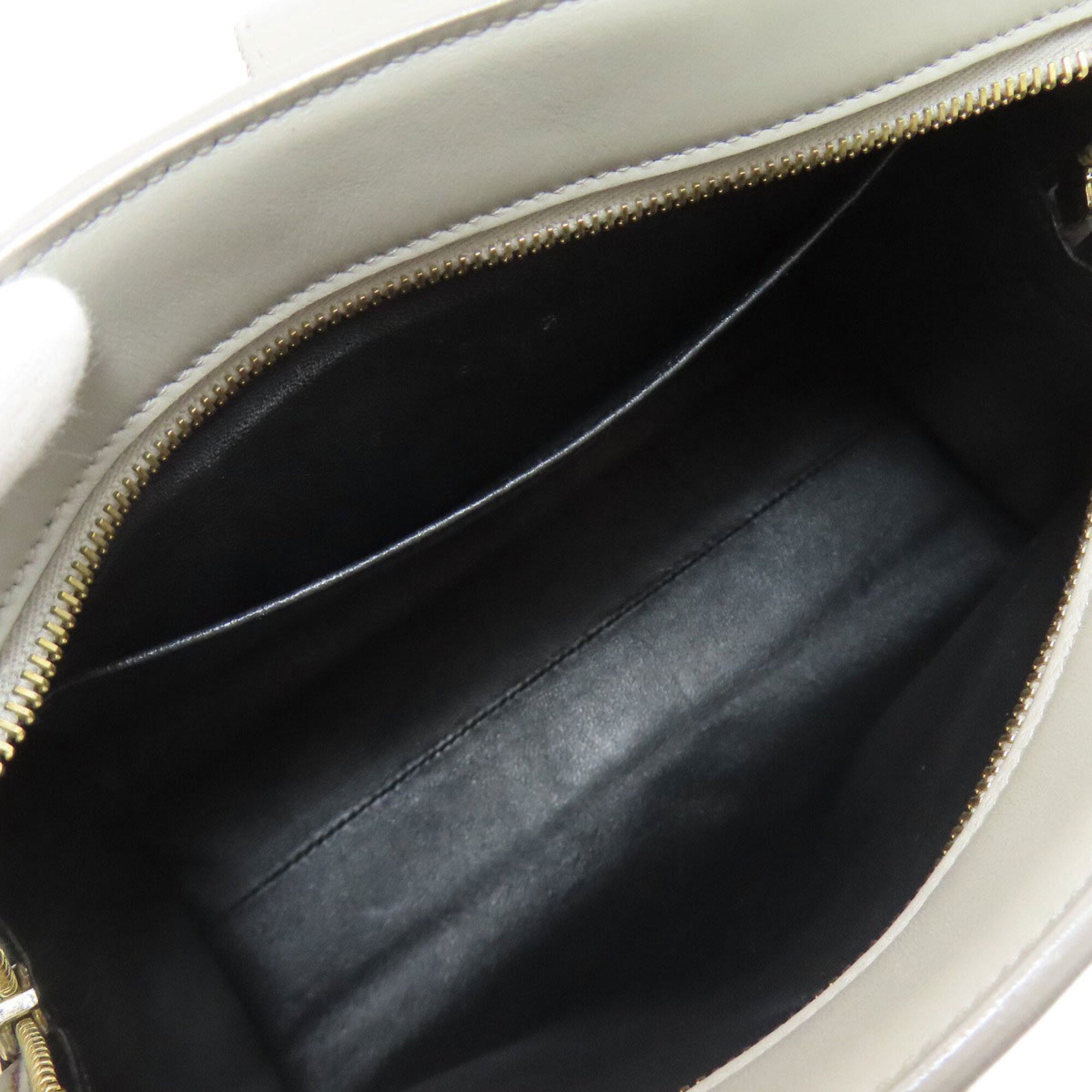 Yves Saint Laurent Gray Leather Handbag (Pre-Owned)
