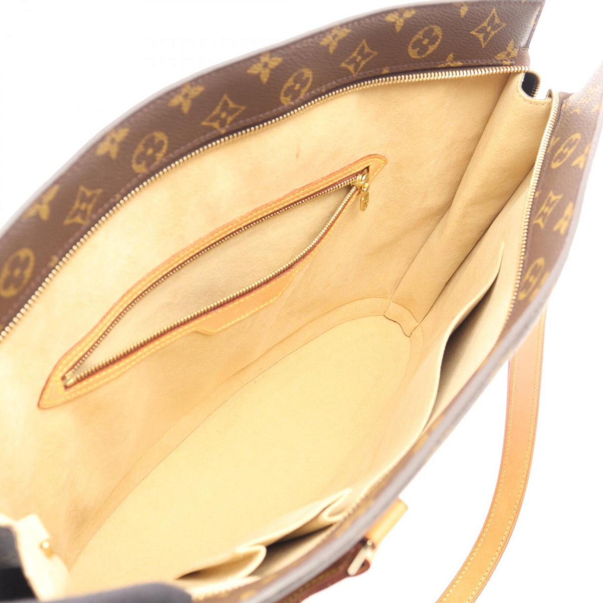 Louis Vuitton Brown Monogram Coated Canvas Leather Handbag Shoulder Bag (Pre-Owned)
