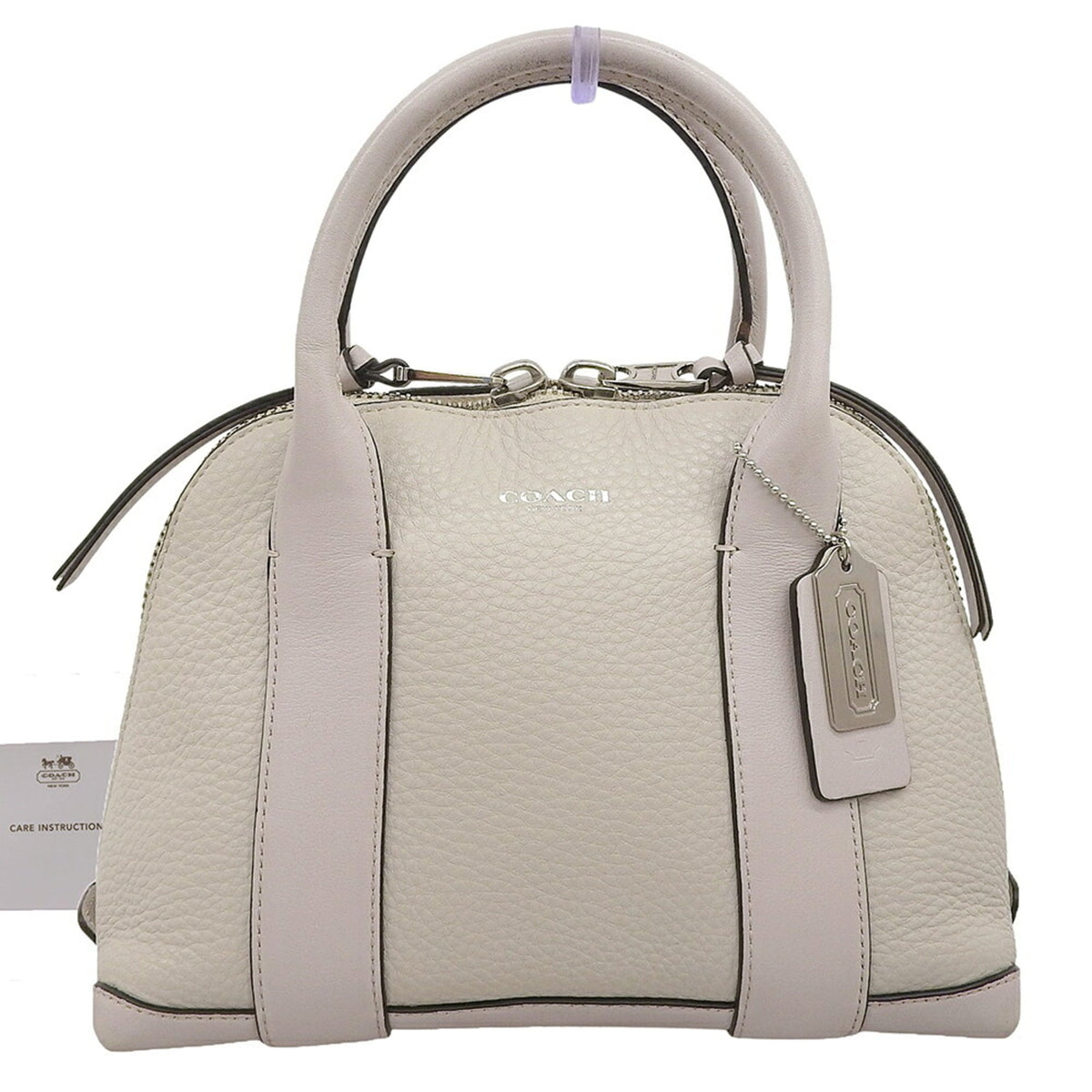Coach Off-White Leather Handbag (Pre-Owned)