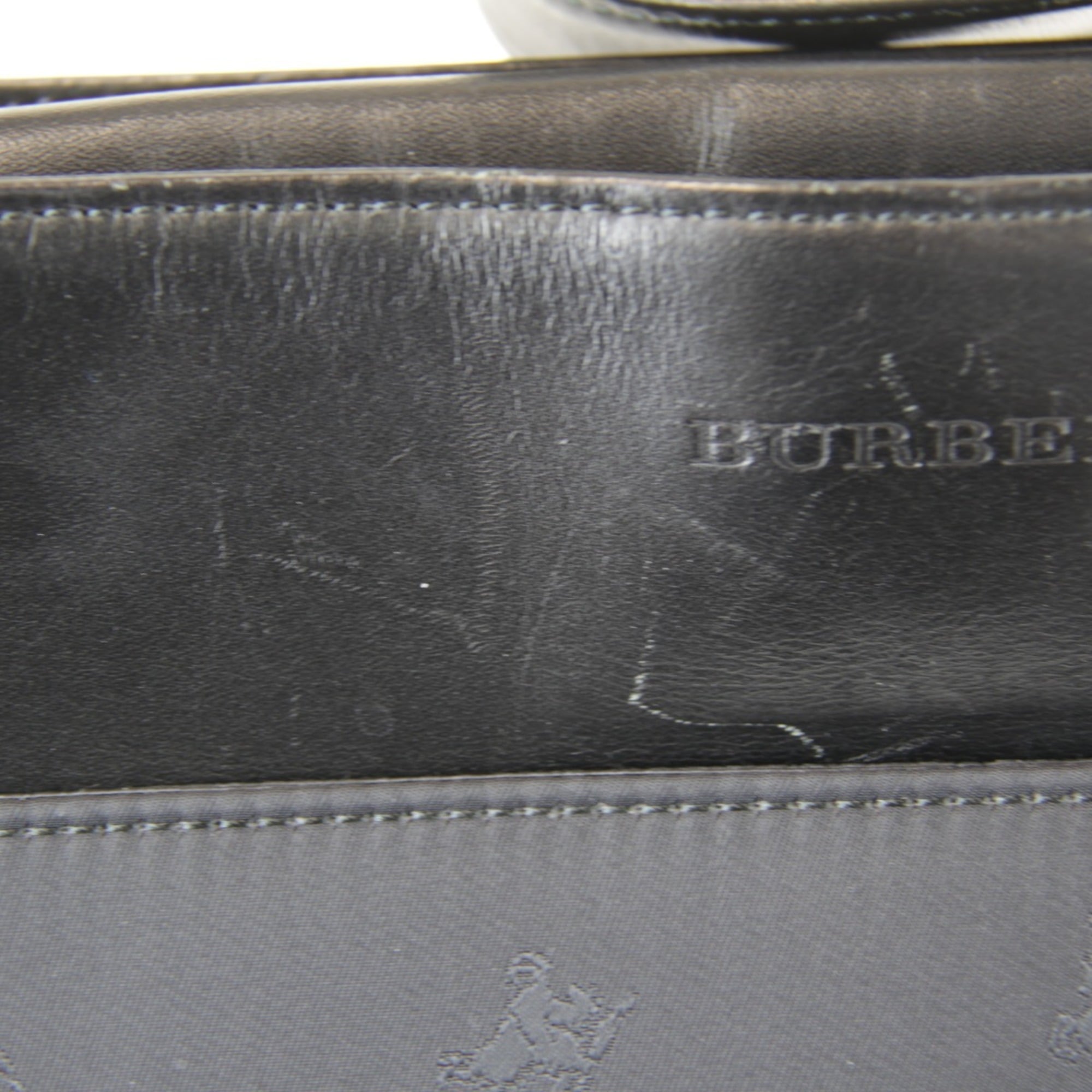 Burberry Black Nylon Leather Shoulder Bag (Pre-Owned)