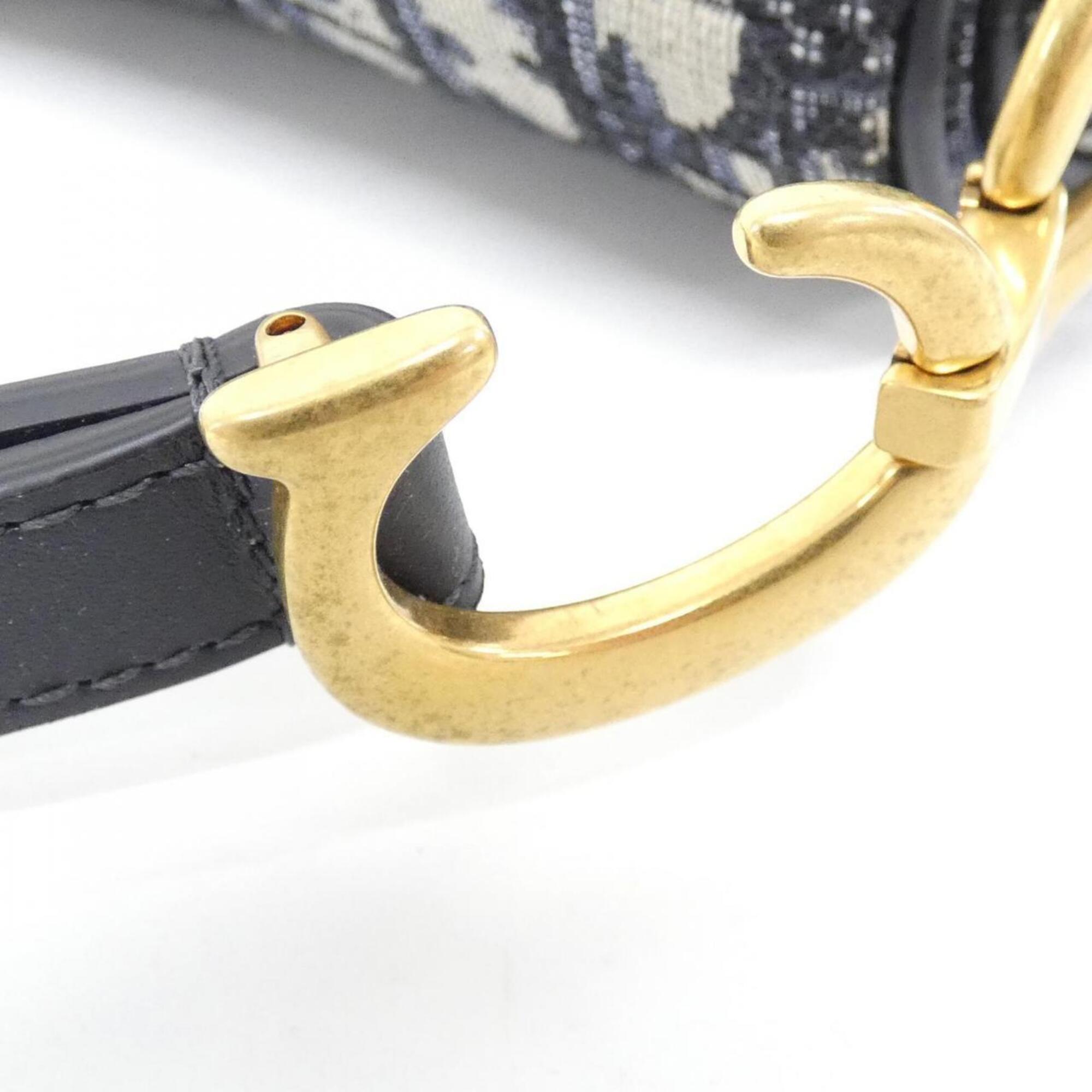Christian Dior Blue Canvas Handbag (Pre-Owned)