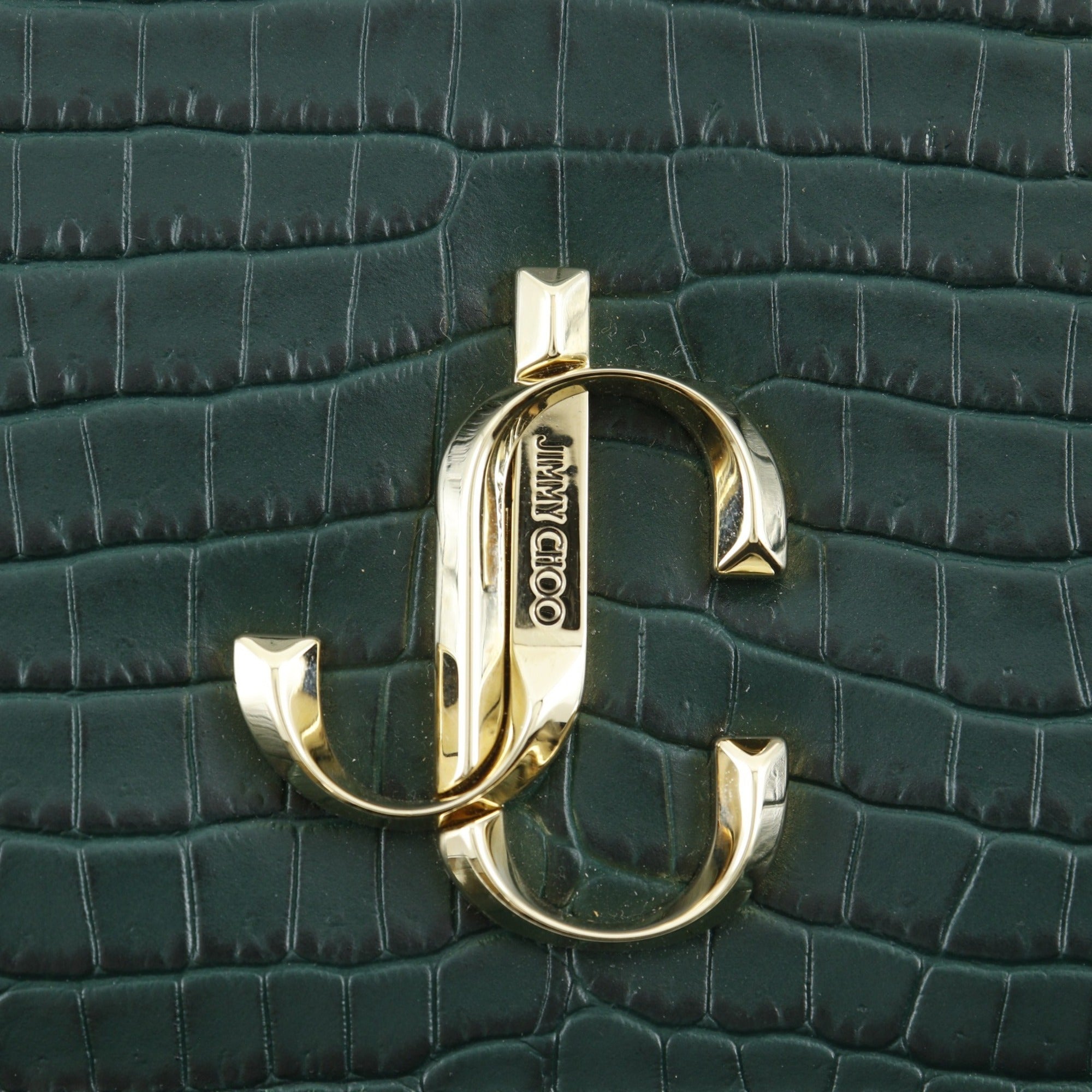 Jimmy Choo Green Leather Shoulder Bag (Pre-Owned)
