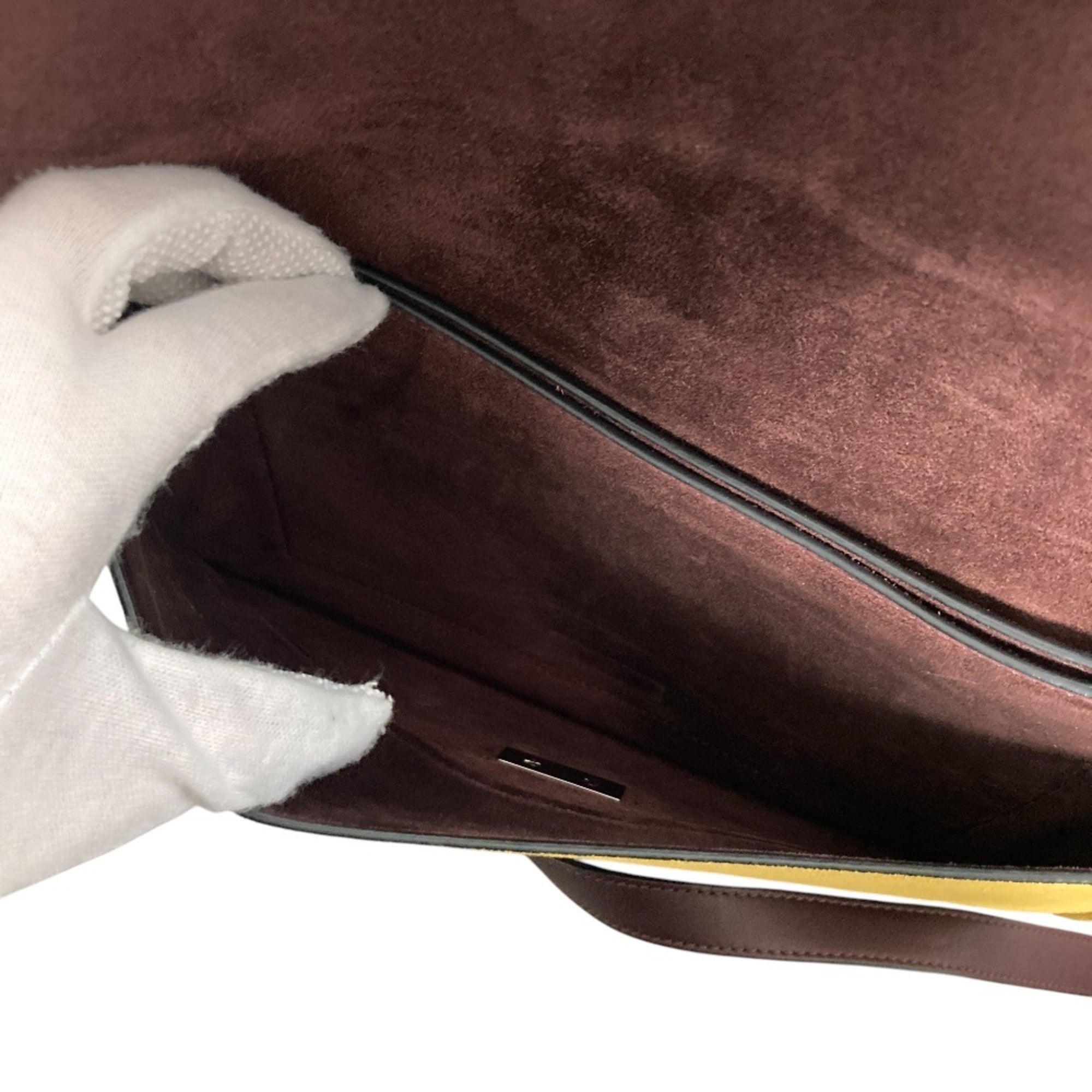 Celine Gray Yellow Shoulder Bag (Pre-Owned)