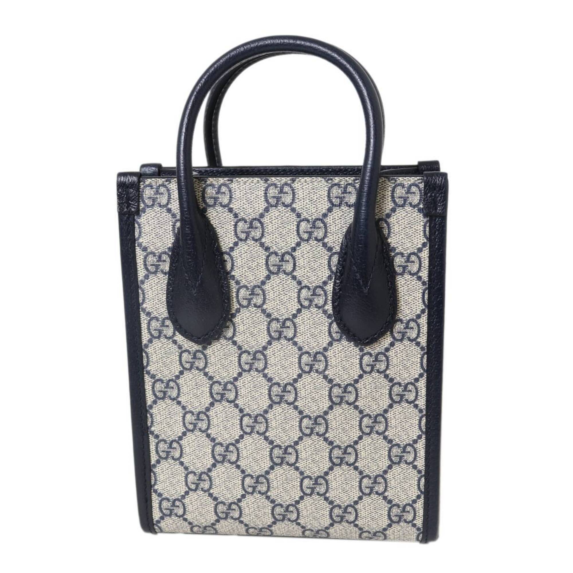 Gucci Beige Black Handbag Shoulder Bag (Pre-Owned)