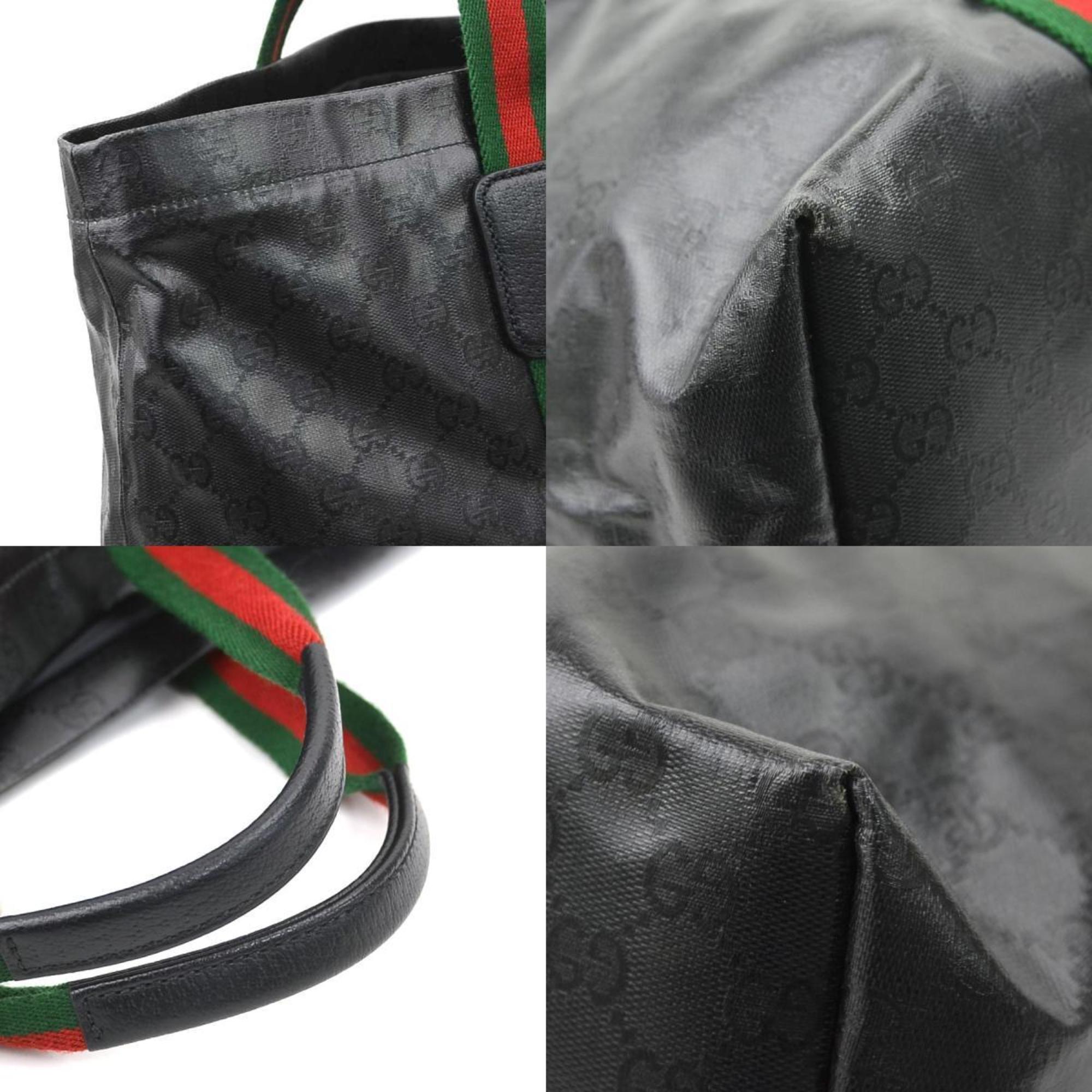 Gucci Black Pvc Handbag (Pre-Owned)